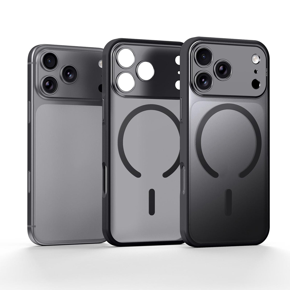 Compatible with iPhone 18 Pro Max SULADA TransCompatible withms Into 17 Pro Semi-Transparent Matte Magnetic Phone Case - Black