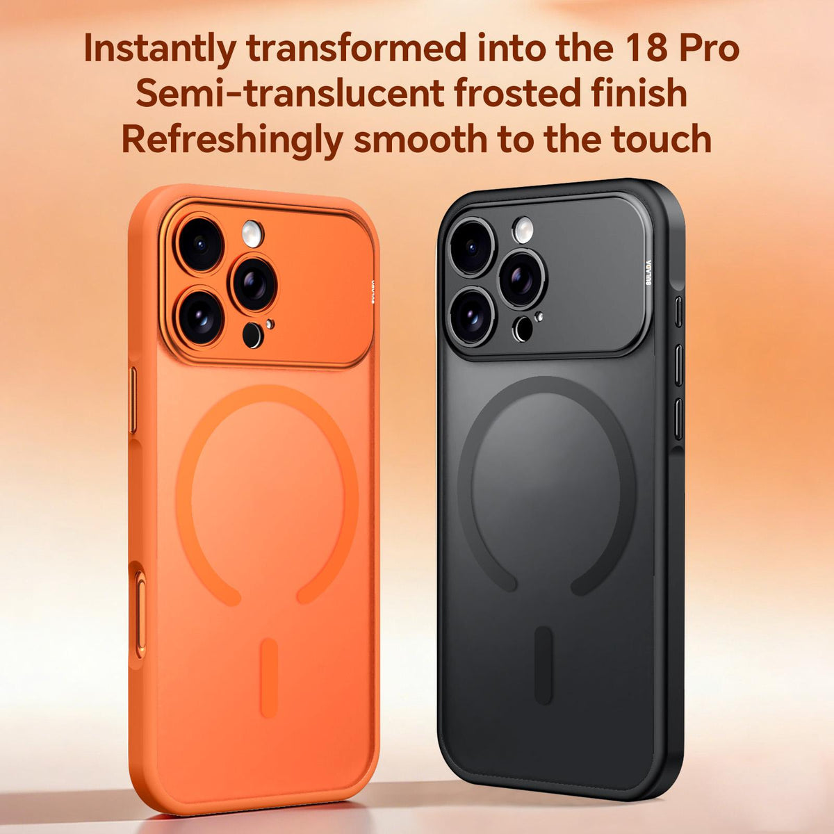Compatible with iPhone 18 Pro Max SULADA TransCompatible withms Into 17 Pro Semi-Transparent Matte Magnetic Phone Case - Sky Blue