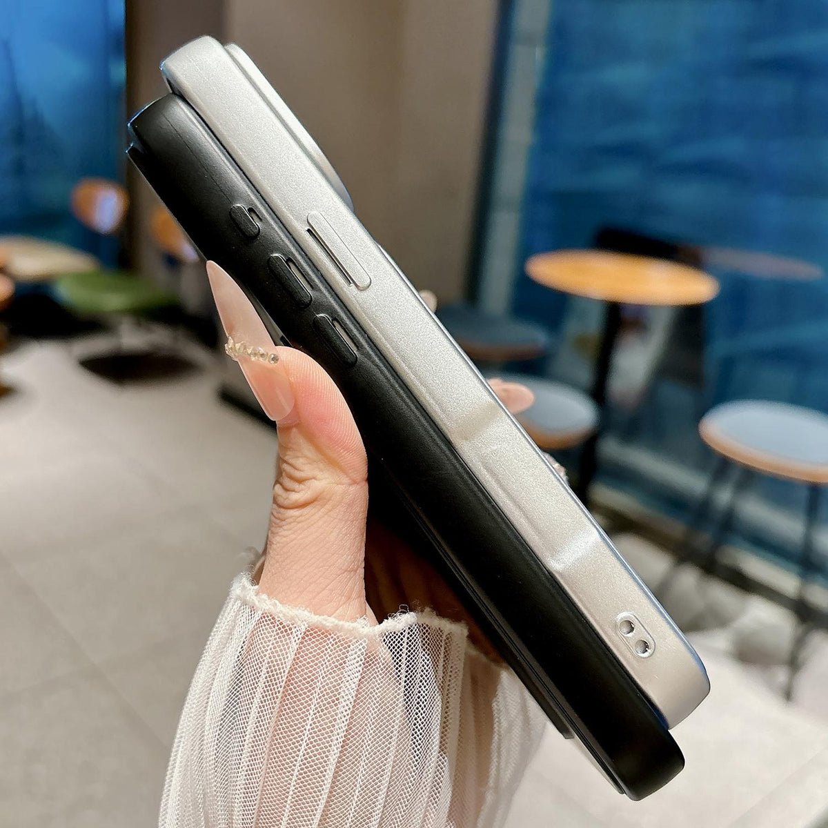 Compatible with iPhone 18 Pro Max Instantly TransCompatible withms Into 17 Pro Invisible Holder Magnetic Phone Case - Black