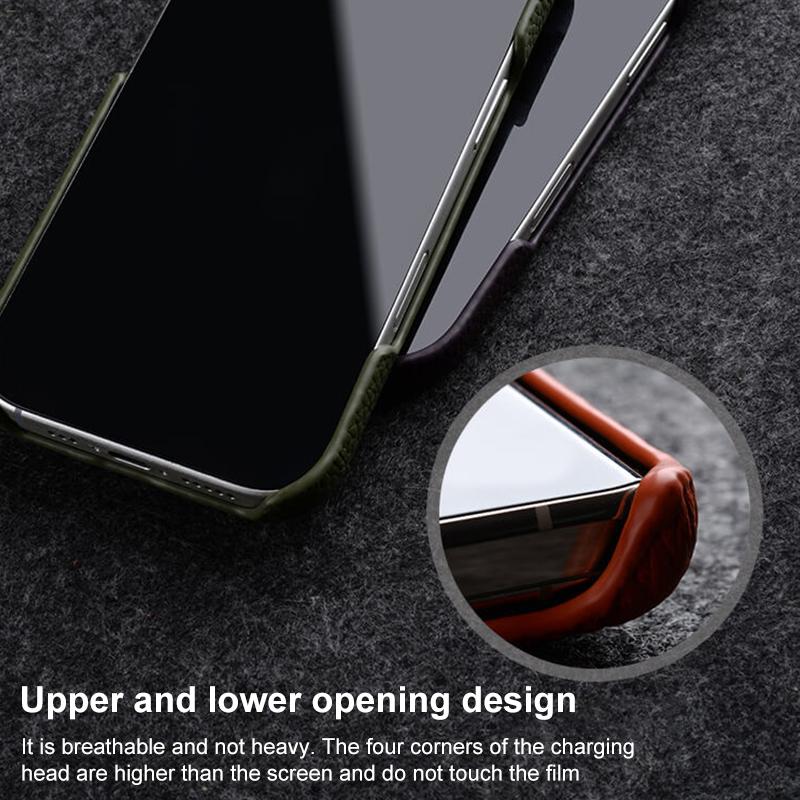 Compatible with iPhone 18 Pro Max melkco Litchi Texture Magnetic Half Coverage  Leather Phone Case - Black