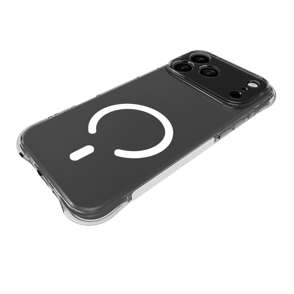 Compatible with iPhone 18 Pro Max Shockproof Non-slip Magnetic TPU Phone Case - Transparent