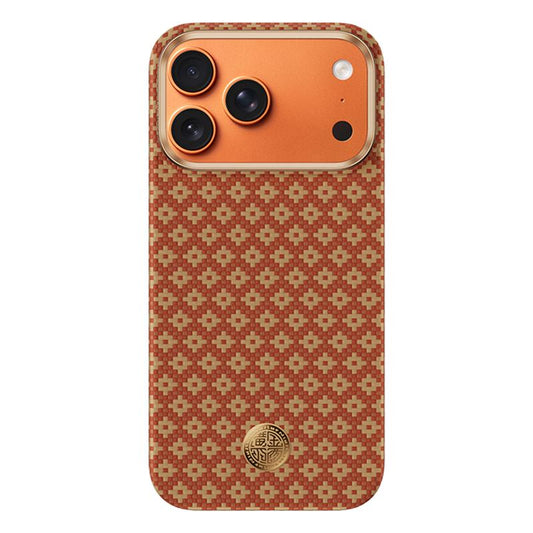 Compatible with iPhone 18 Pro Max & 17 Pro Max Benks Color Shield C1 Classic Kevlar Magnetic Phone Case - Orange