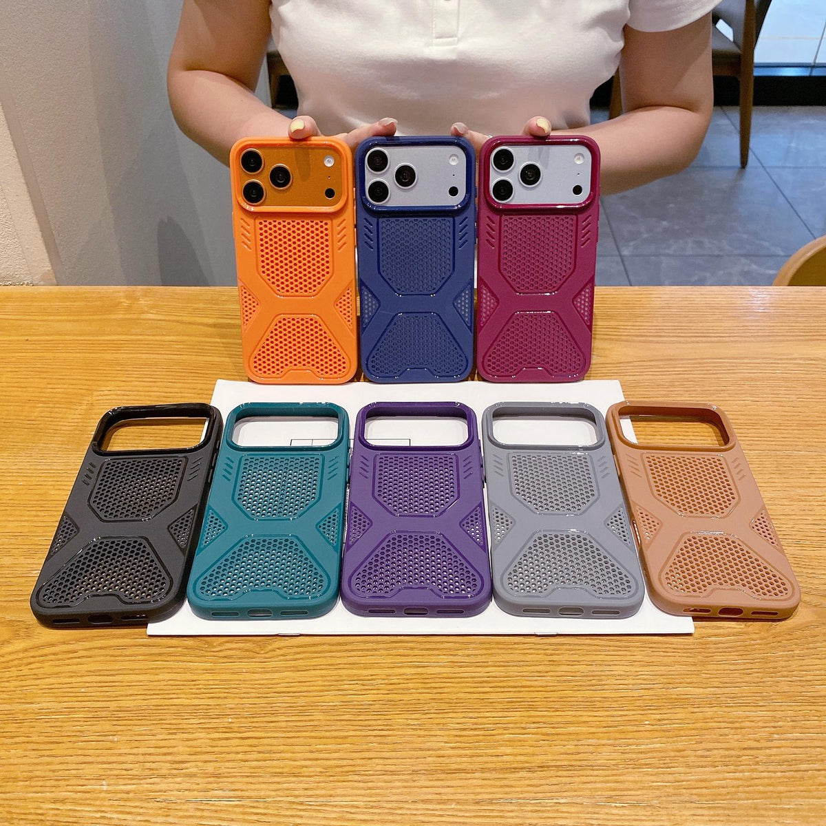 Compatible with iPhone 18 Pro Max & 17 Pro Max X Armor Heat Dissipation TPU Phone Case - Purple