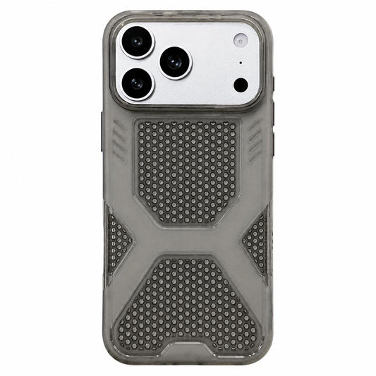 Compatible with iPhone 18 Pro Max & 17 Pro Max Cool Jelly Heat Dissipation TPU Phone Case - Space Gray