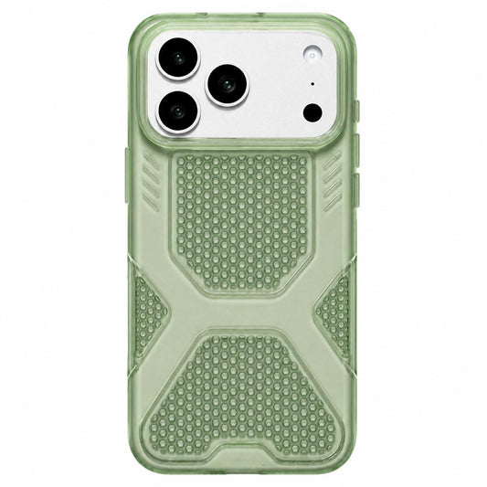 Compatible with iPhone 18 Pro Max & 17 Pro Max Cool Jelly Heat Dissipation TPU Phone Case - Moss Green