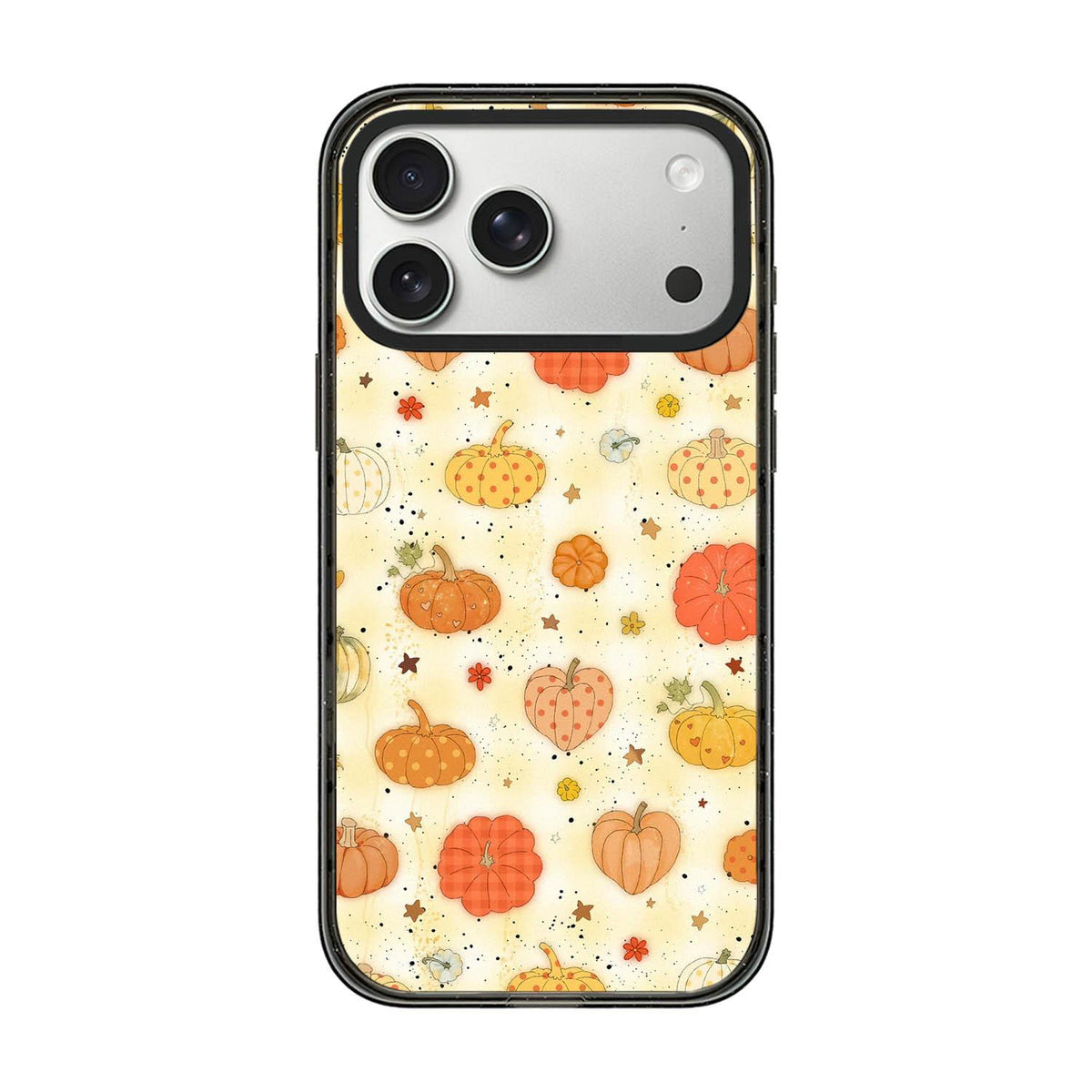 Compatible with iPhone 18 Pro Max & 17 Pro Max Autumn Story Acrylic TPU Phone Case - Multicolored Pumpkin