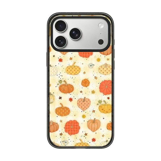 Compatible with iPhone 18 Pro Max & 17 Pro Max Autumn Story Acrylic TPU Phone Case - Multicolored Pumpkin