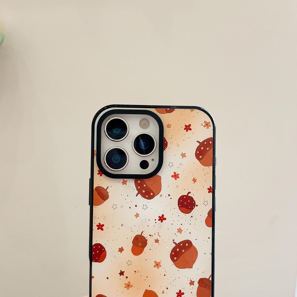 Compatible with iPhone 18 Pro Max & 17 Pro Max Autumn Story Acrylic TPU Phone Case - Black Autumn Compatible withest