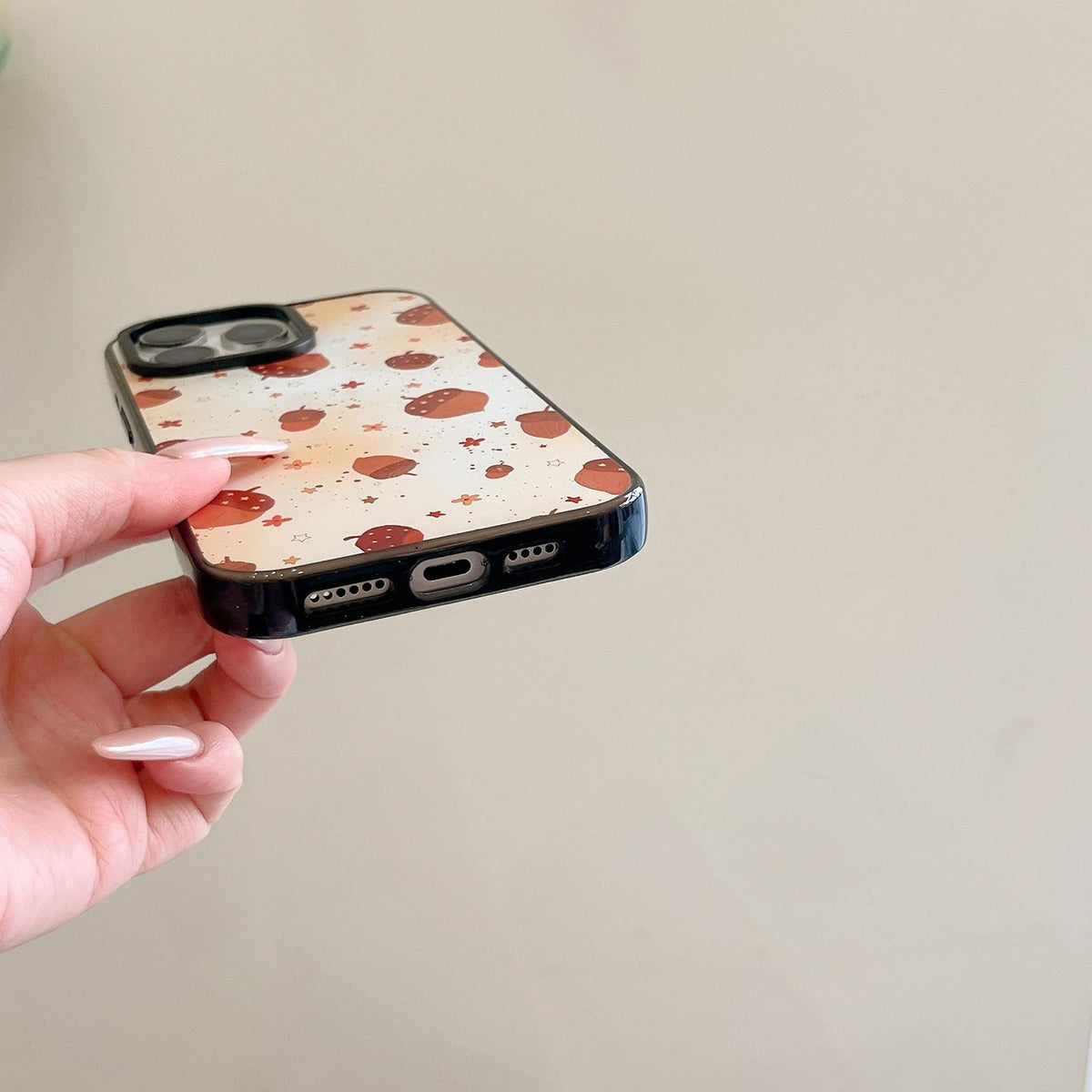 Compatible with iPhone 18 Pro & 17 Pro Autumn Story Acrylic TPU Phone Case - Multicolored Pumpkin