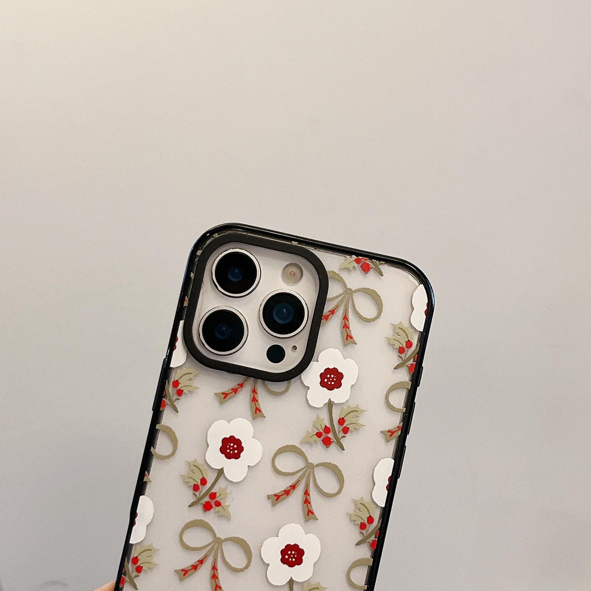 Compatible with iPhone 18 Pro Max & 17 Pro Max Christmas Print Transparent Acrylic TPU Phone Case - Gingerbread Man