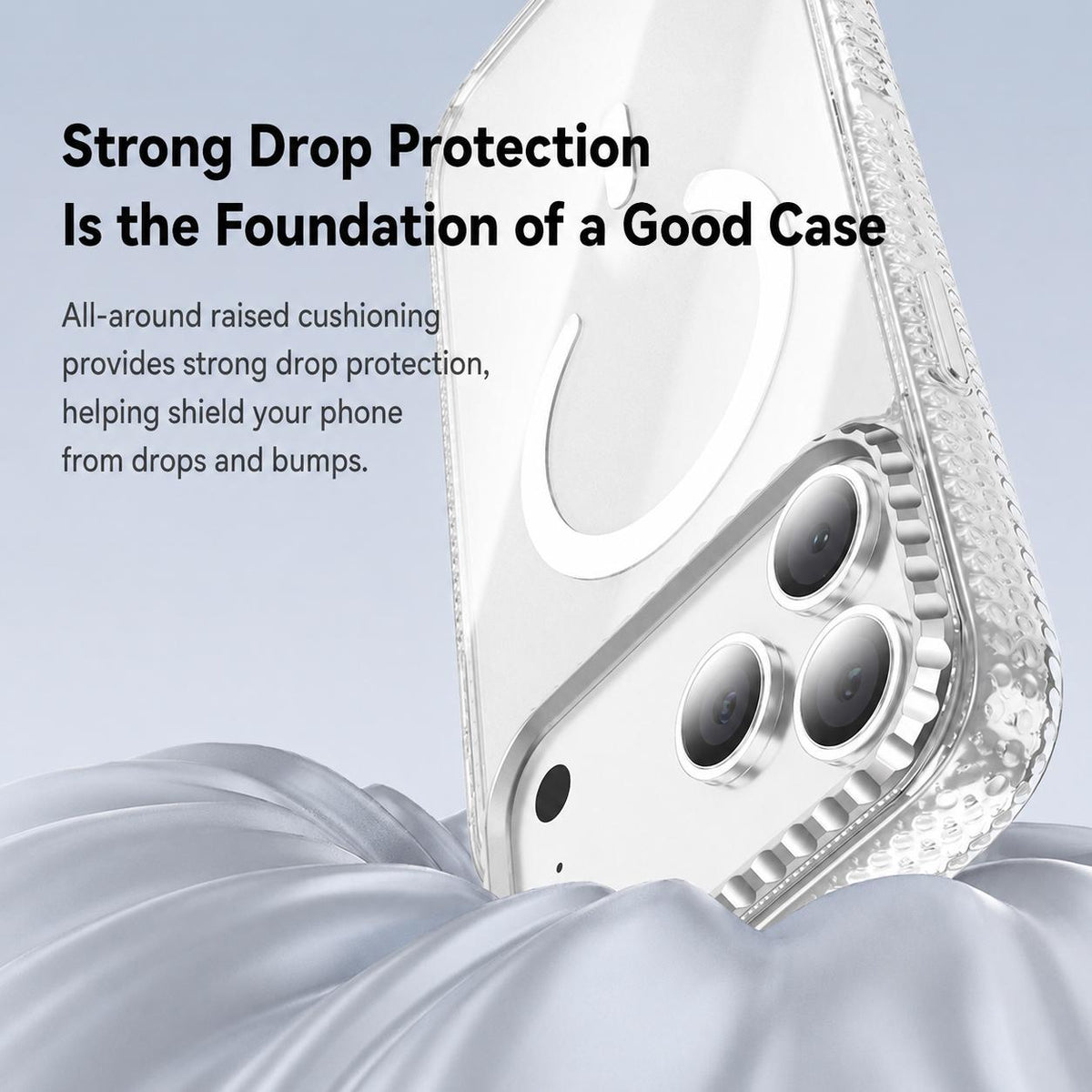 Compatible with iPhone 18 Pro Max & 17 Pro Max Kylin Pattern Transparent Magnetic Phone Case - Transparent Black
