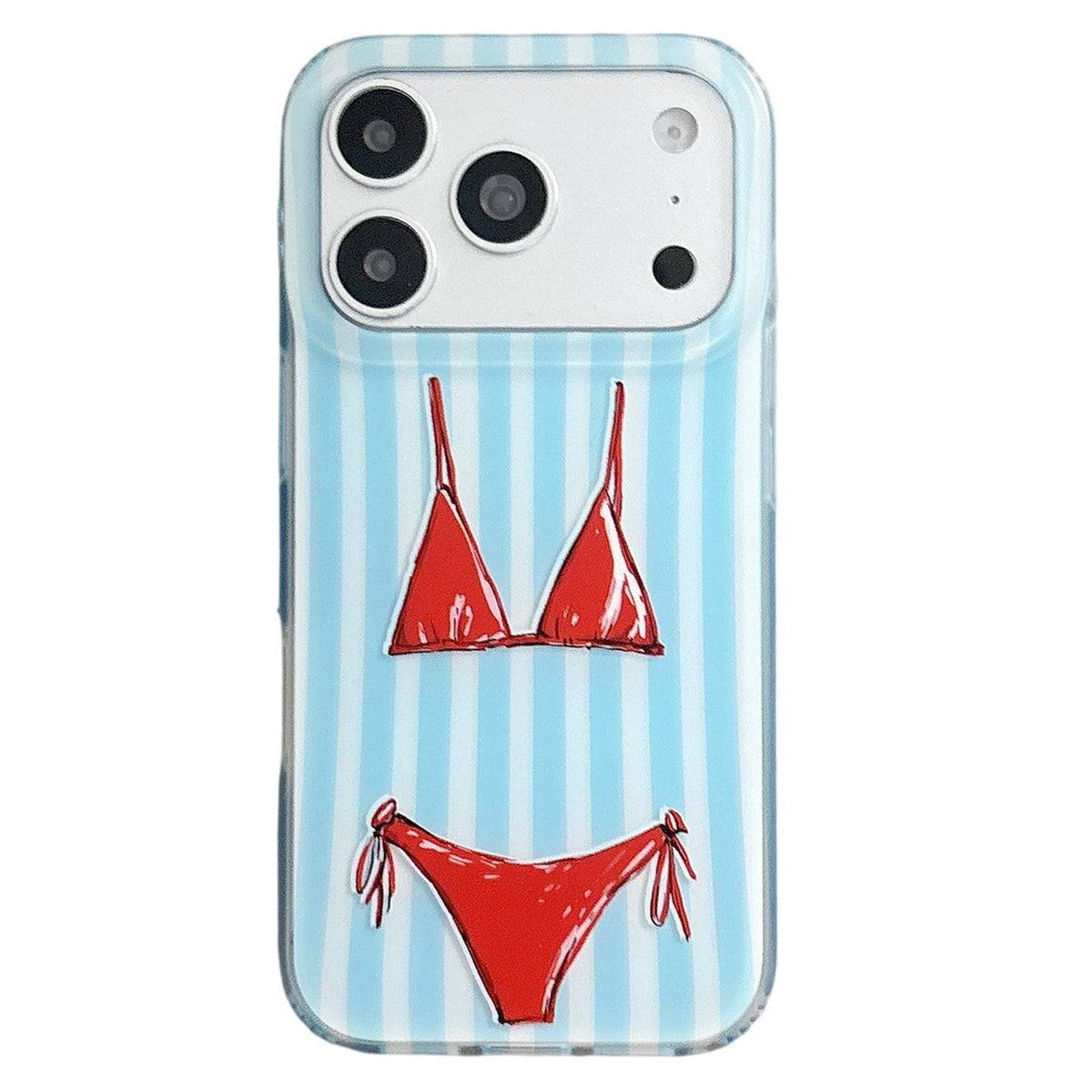 Compatible with iPhone 18 Pro Max & 17 Pro Max Double Layer Frosted Pattern TPU Phone Case - European American Bikinis