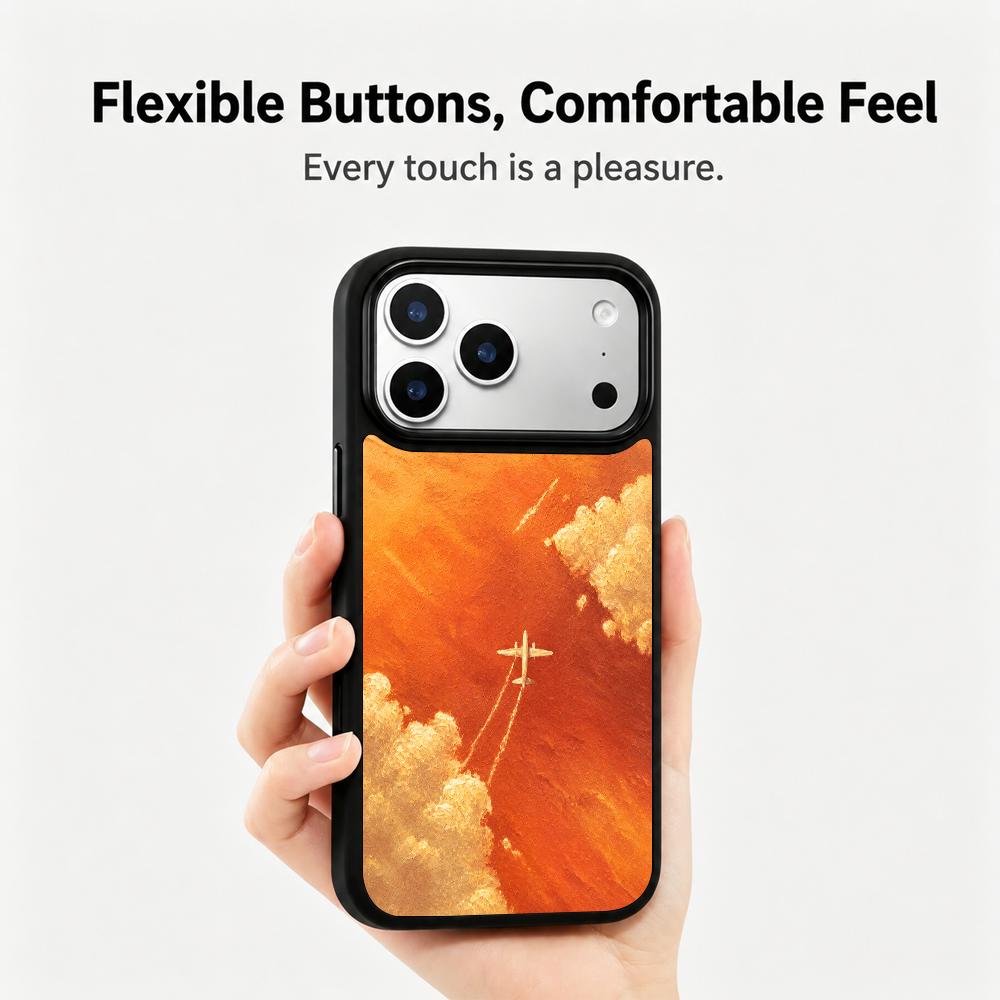 Compatible with iPhone 18 Pro & 17 Pro Fire Series PC Silicone Magnetic Phone Case - Fire Journey