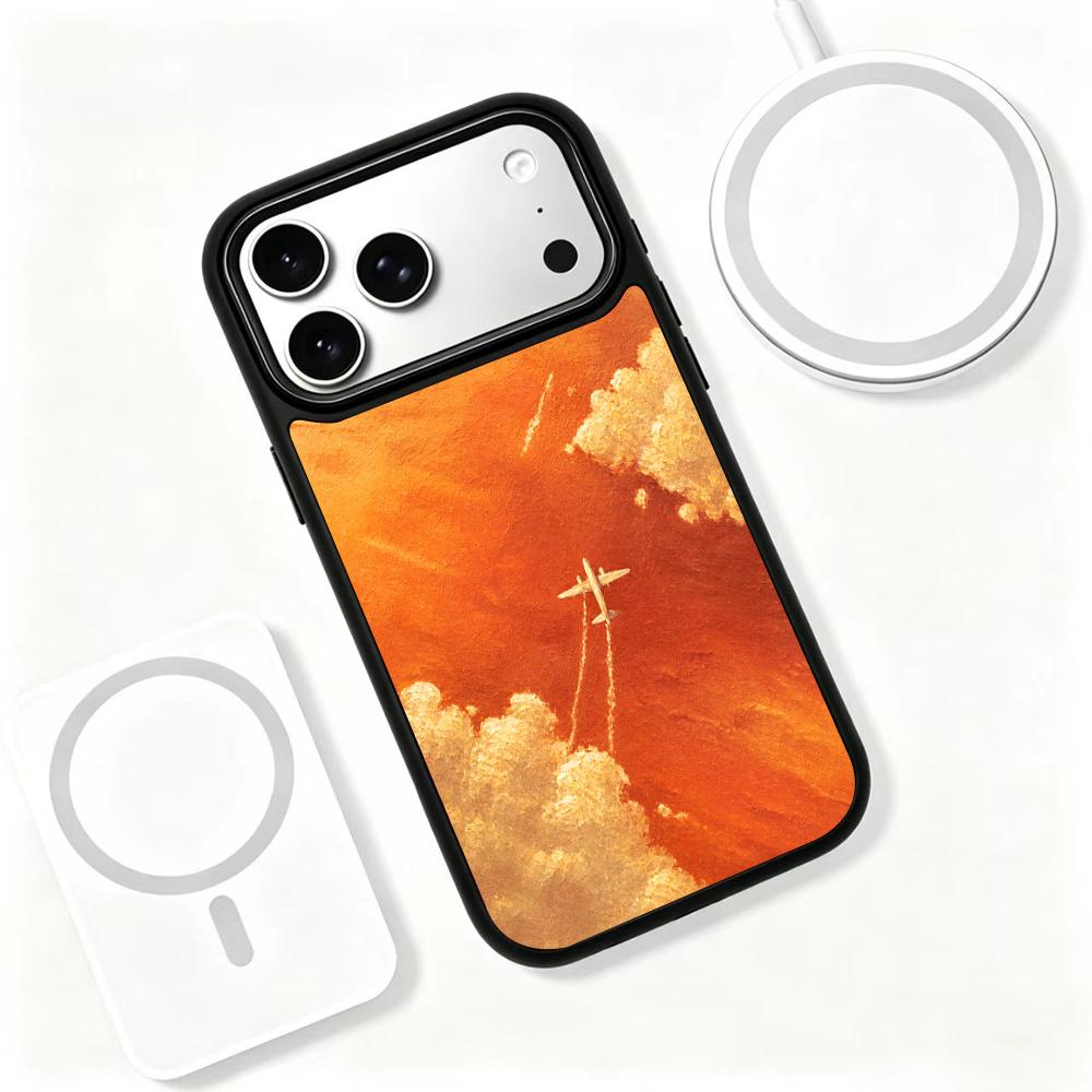 Compatible with iPhone 18 Pro & 17 Pro Fire Series PC Silicone Magnetic Phone Case - Fire Journey