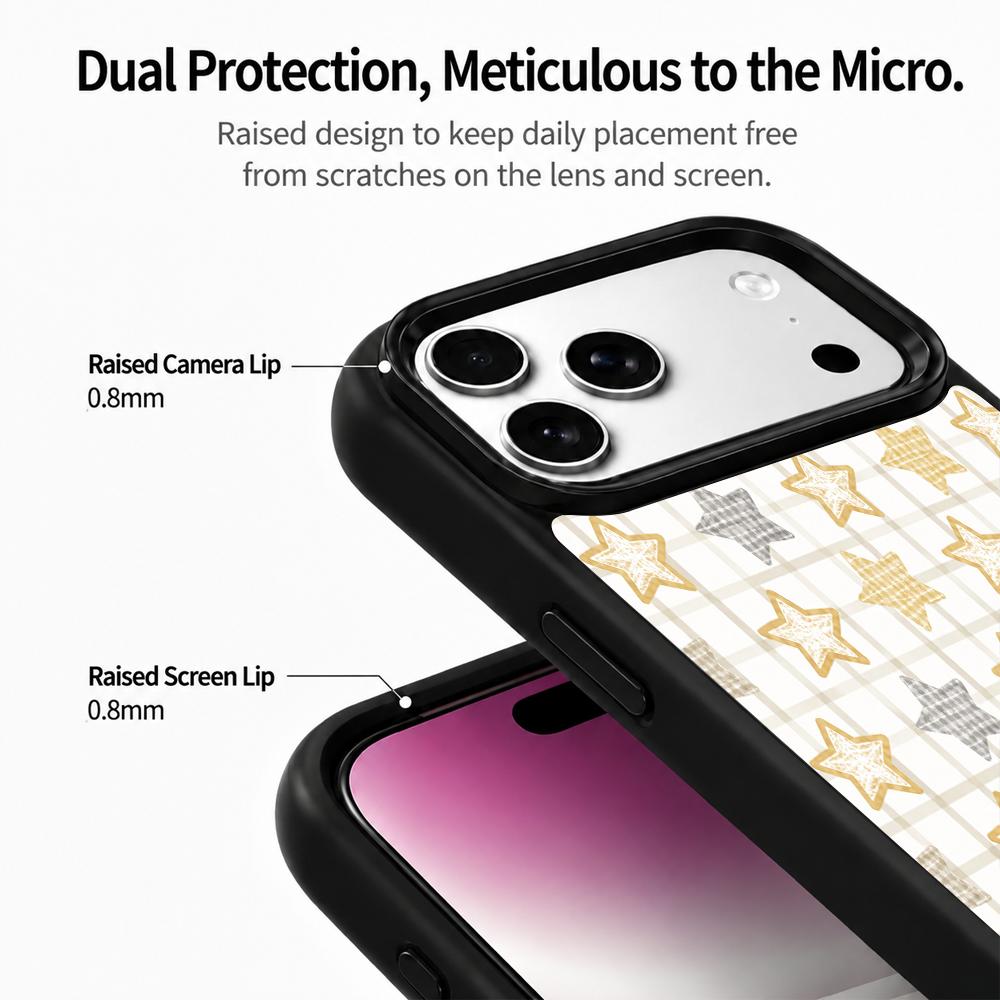 Compatible with iPhone 18 Pro Max & 17 Pro Max Gold Series PC Silicone Magnetic Phone Case - Venus Brilliance