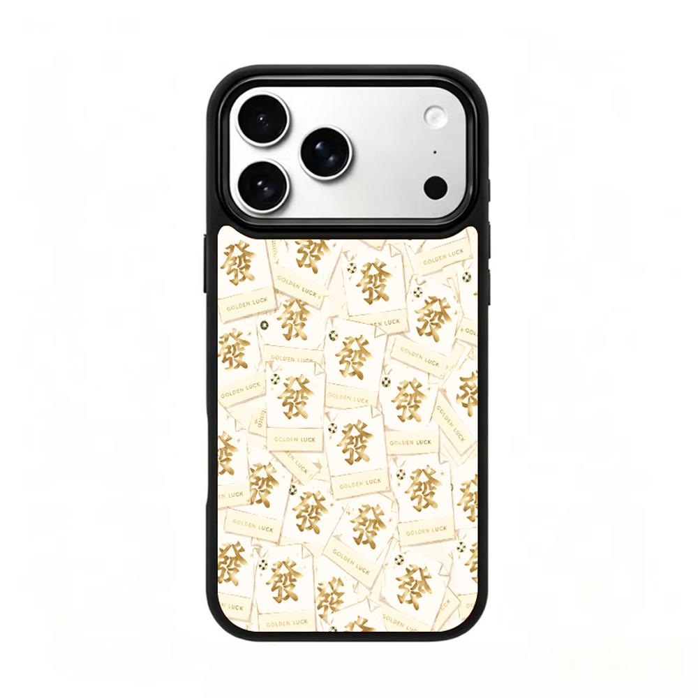 Compatible with iPhone 18 Pro & 17 Pro Gold Series PC Silicone Magnetic Phone Case - Golden Money Note