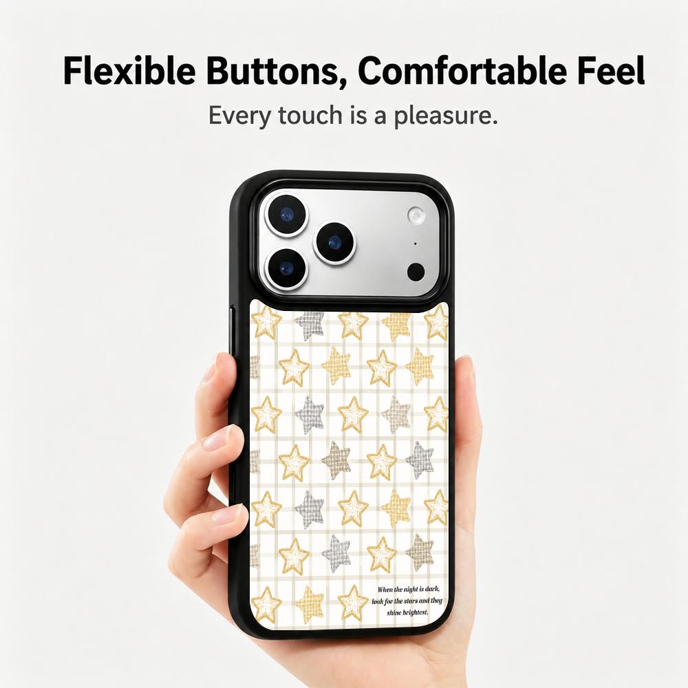 Compatible with iPhone 18 Pro & 17 Pro Gold Series PC Silicone Magnetic Phone Case - Venus Brilliance
