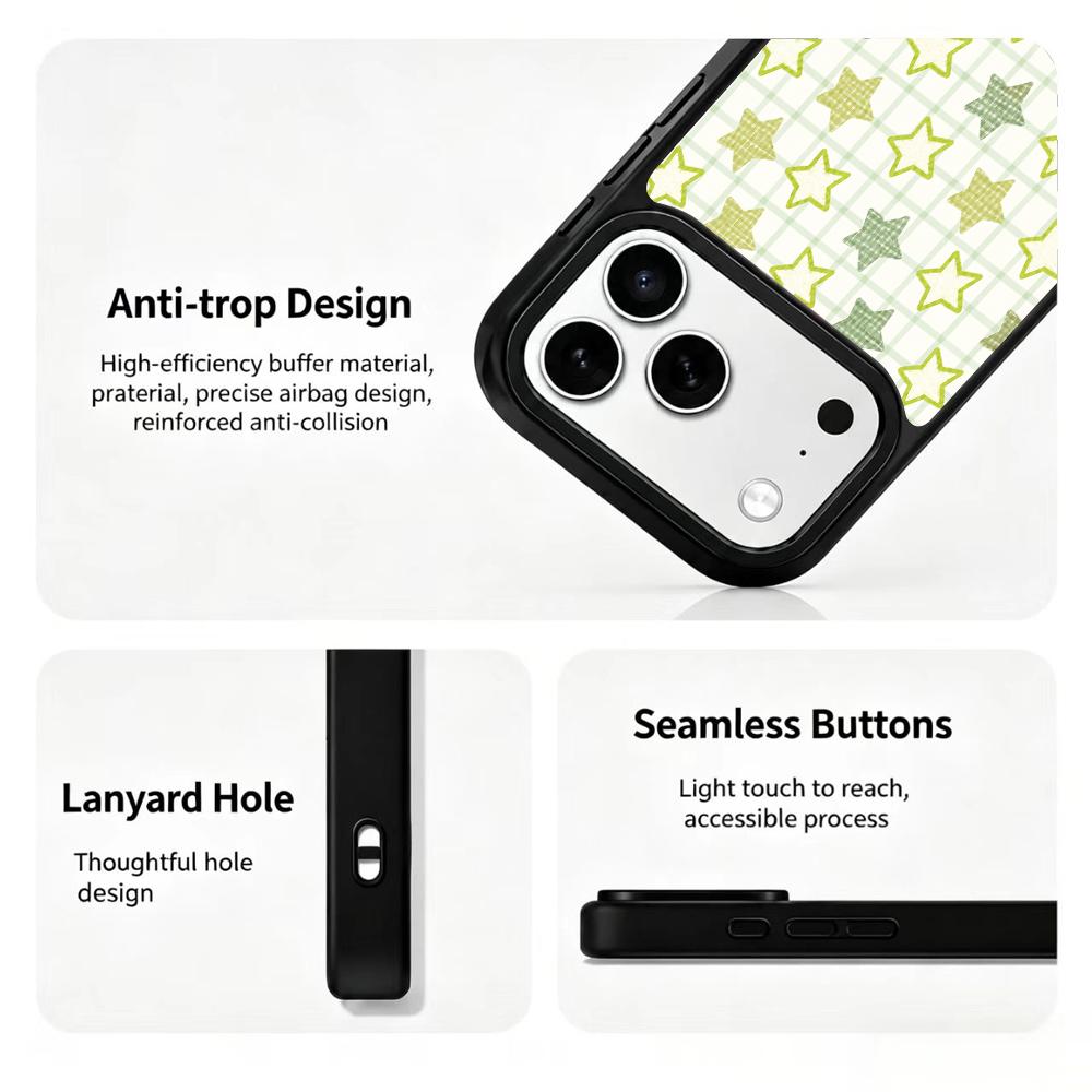 Compatible with iPhone 18 Pro Max & 17 Pro Max Wood Series PC Silicone Magnetic Phone Case - Jupiter Shimmer Print