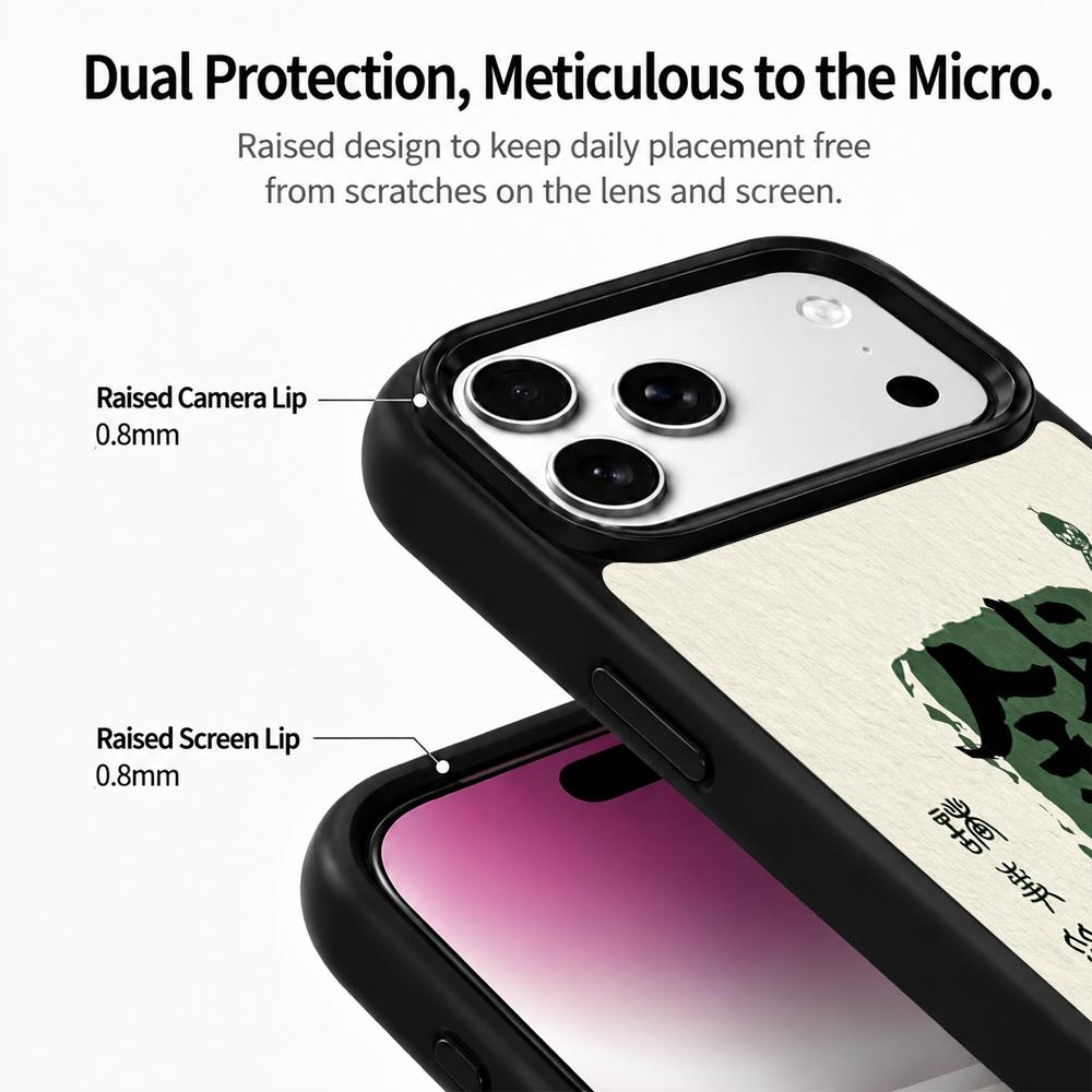 Compatible with iPhone 18 Pro Max & 17 Pro Max Wood Series PC Silicone Magnetic Phone Case - Wooden Money Comes
