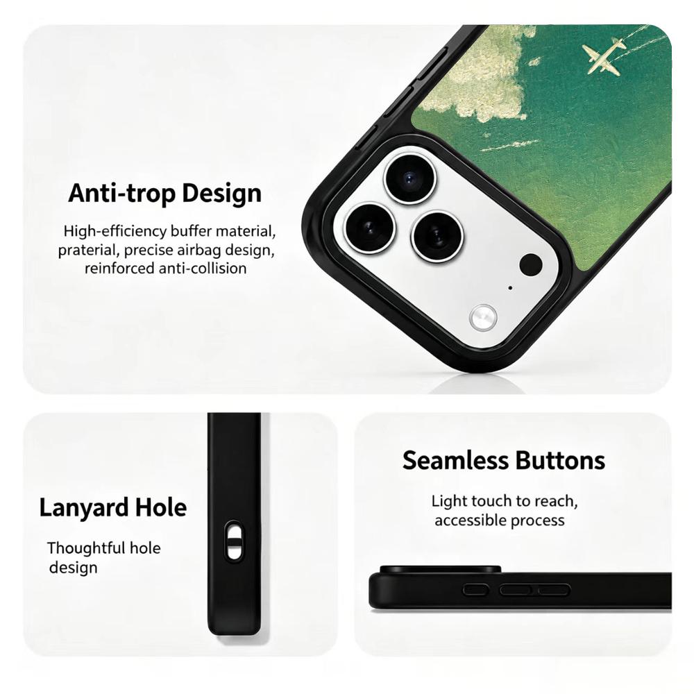 Compatible with iPhone 18 Pro Max & 17 Pro Max Wood Series PC Silicone Magnetic Phone Case - Wooden Voyage