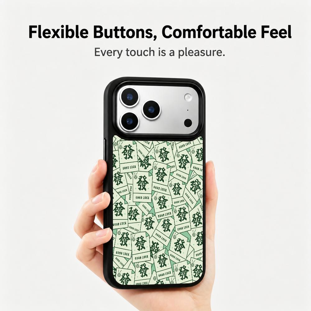 Compatible with iPhone 18 Pro & 17 Pro Wood Series PC Silicone Magnetic Phone Case - Wooden Money Note