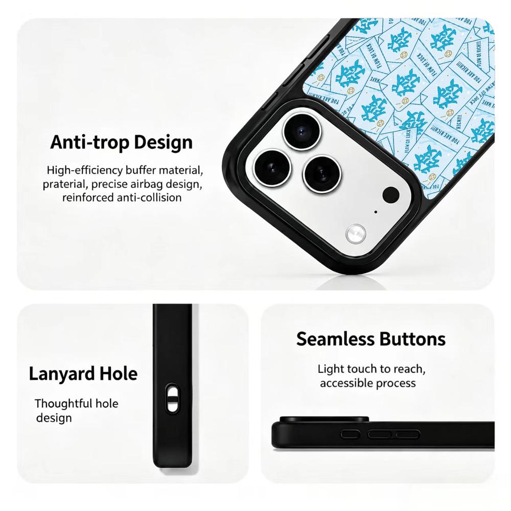 Compatible with iPhone 18 Pro & 17 Pro Water Series PC Silicone Magnetic Phone Case - Water Money Note