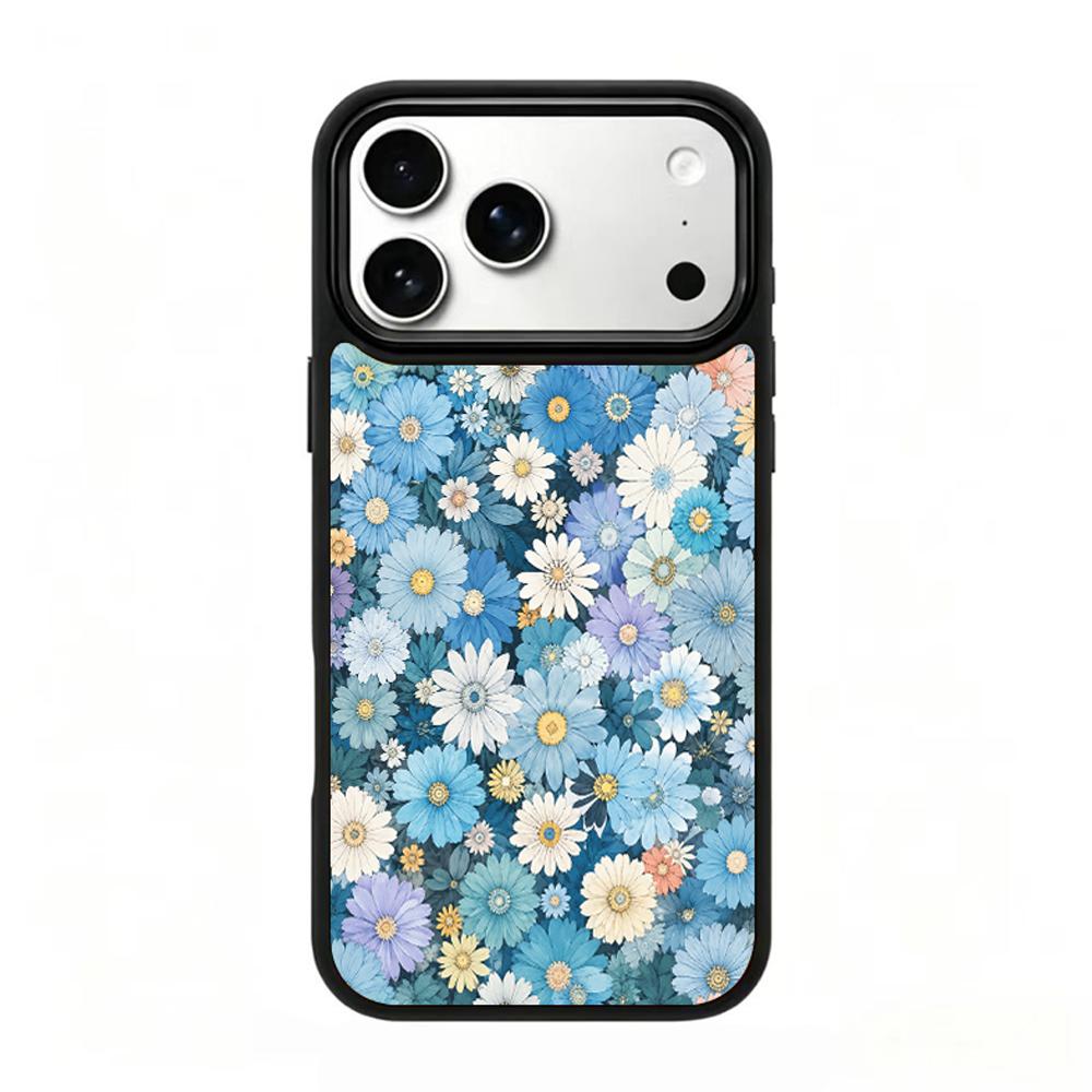 Compatible with iPhone 18 Pro & 17 Pro Water Series PC Silicone Magnetic Phone Case - Water Daisy