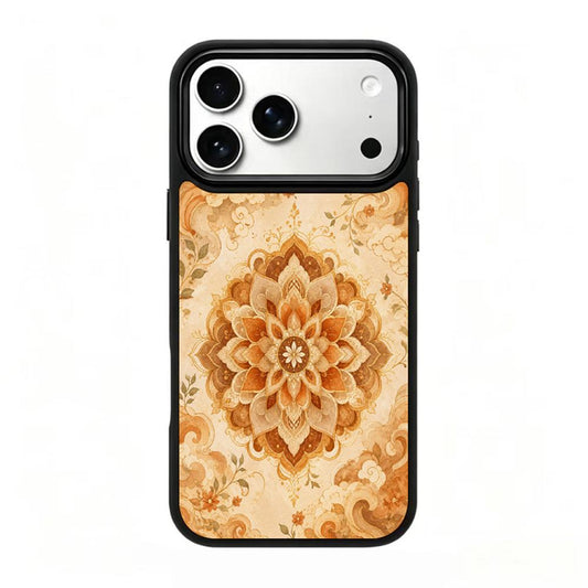 Compatible with iPhone 18 Pro Max & 17 Pro Max Earth Series PC Silicone Magnetic Phone Case - Earth Lotus