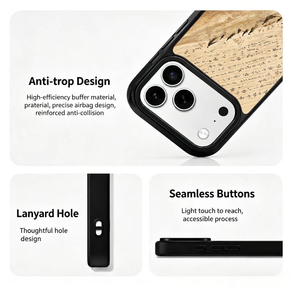 Compatible with iPhone 18 Pro Max & 17 Pro Max Earth Series PC Silicone Magnetic Phone Case - Earthy Cloud Journey