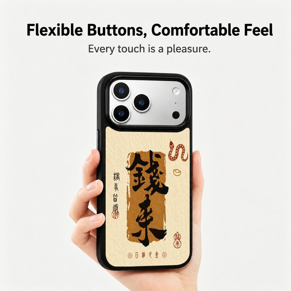 Compatible with iPhone 18 Pro Max & 17 Pro Max Earth Series PC Silicone Magnetic Phone Case - Earth Money Comes