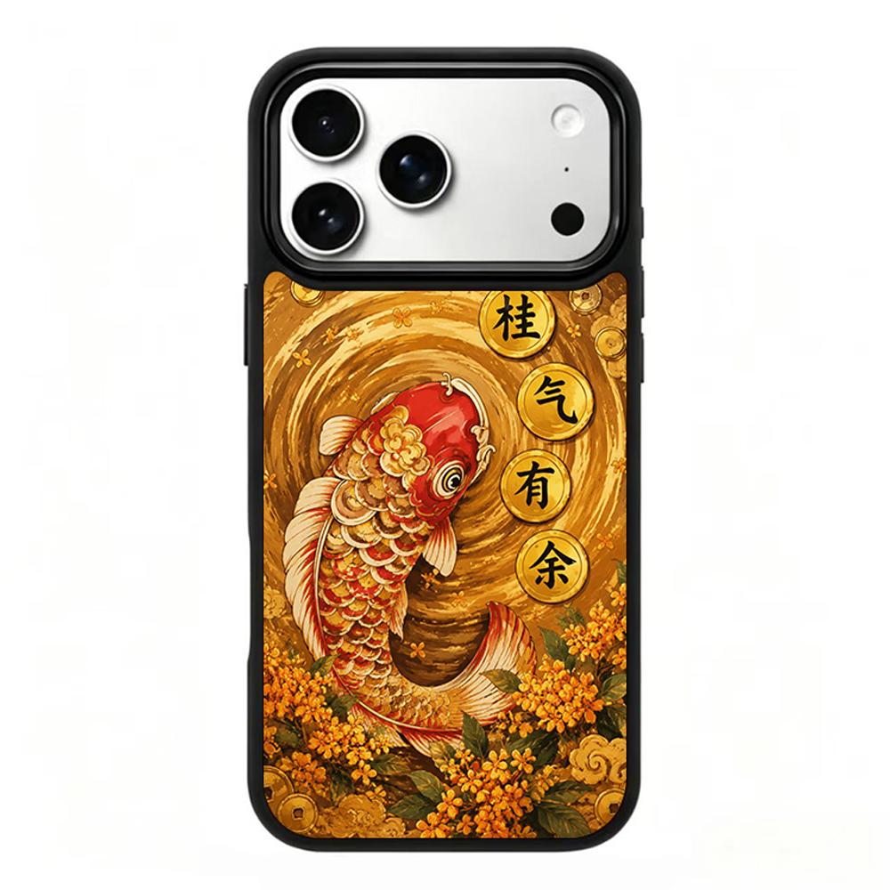 Compatible with iPhone 18 Pro & 17 Pro Earth Series PC Silicone Magnetic Phone Case - Earth Koi