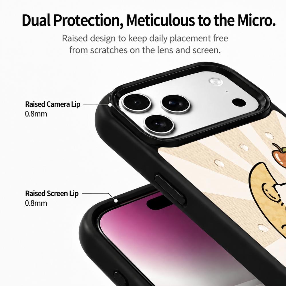 Compatible with iPhone 18 Pro & 17 Pro Earth Series PC Silicone Magnetic Phone Case - Earth Moon Cat