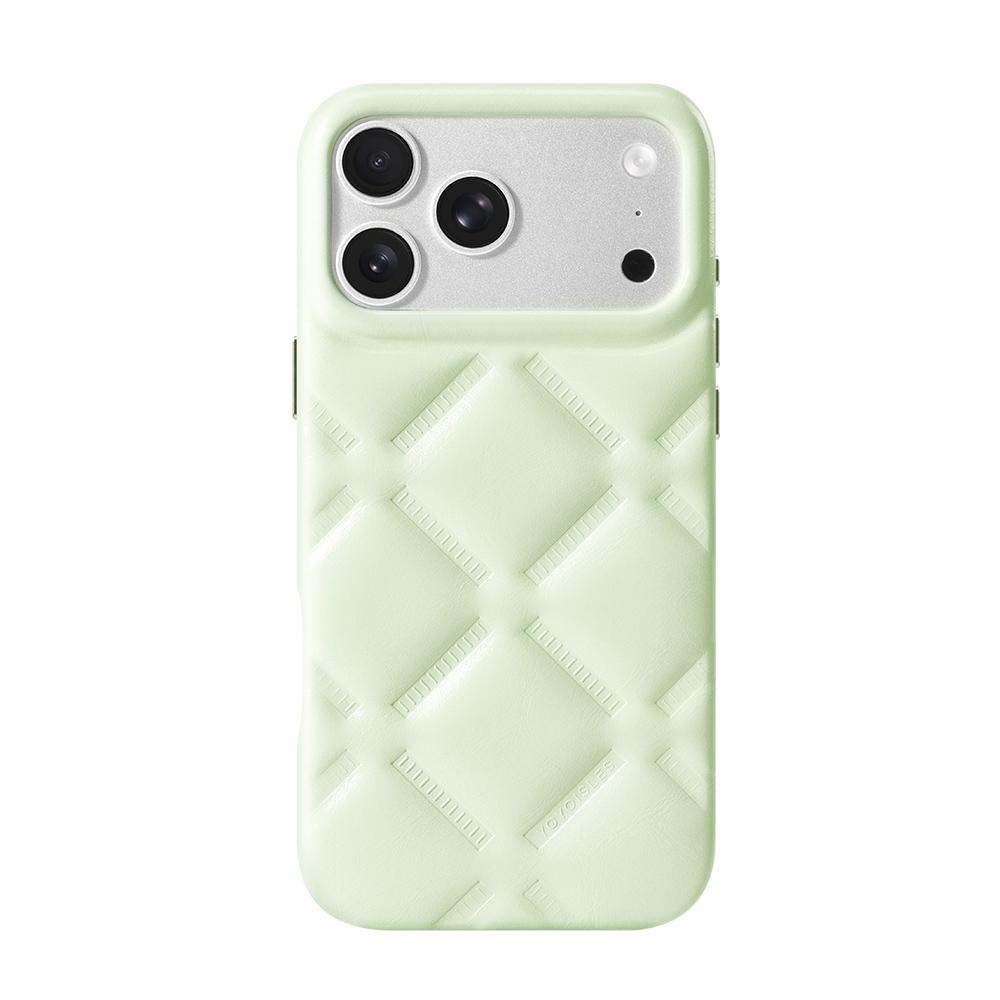 Compatible with iPhone 18 Pro Max & 17 Pro Max YOYOISLES Cloud Series Vegan Leather Phone Case - Green