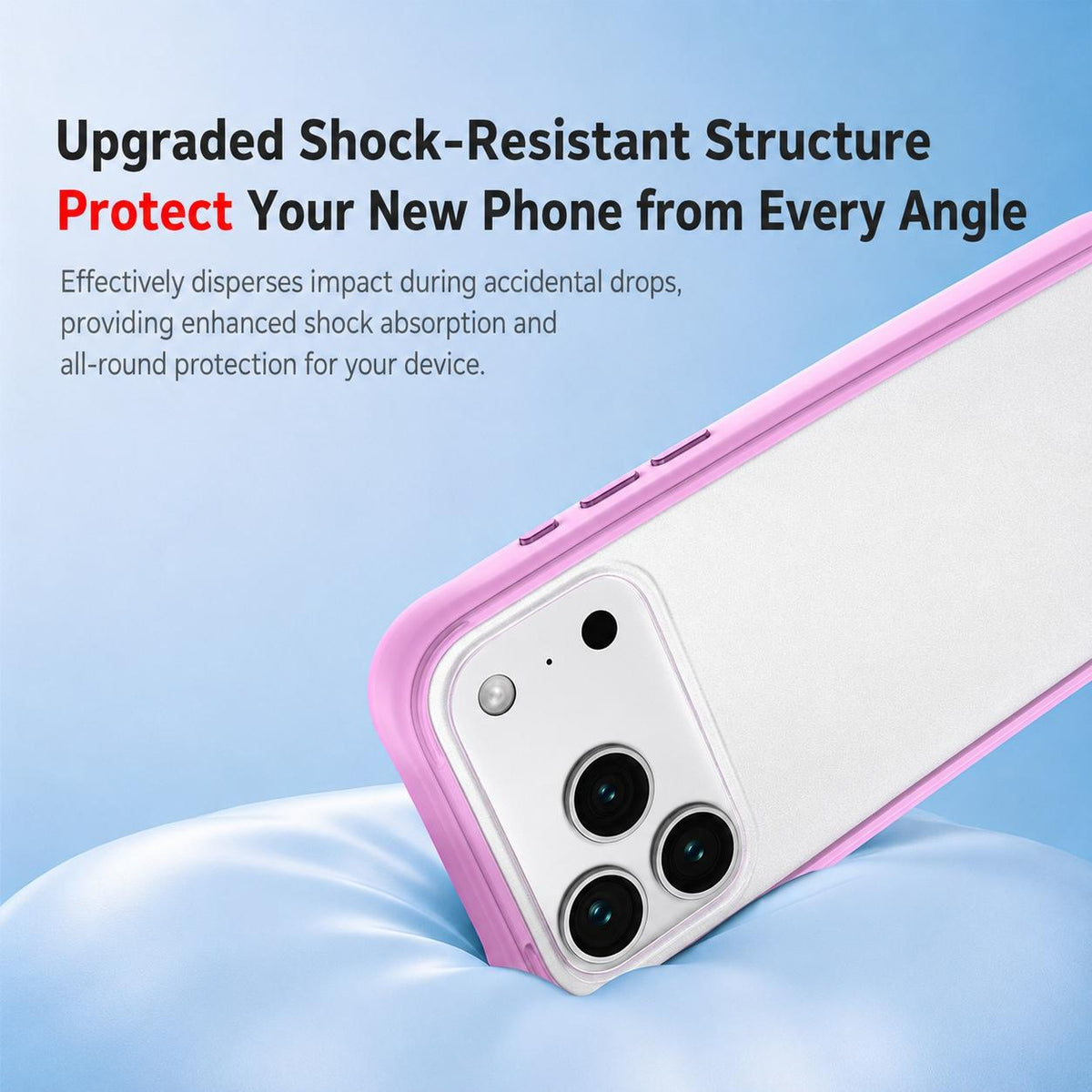 Compatible with iPhone 18 Pro Max Phone Silicone Frame Bumper - Black