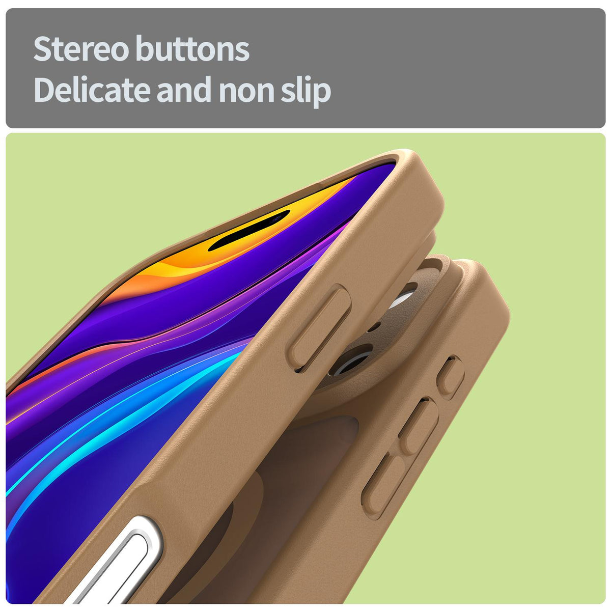 Compatible with iPhone 18 Pro Max Fanying Series Precision Camera Hole PC Dual-Layer TPU Translucent Frosted Magnetic Phone Case - Desert Gold