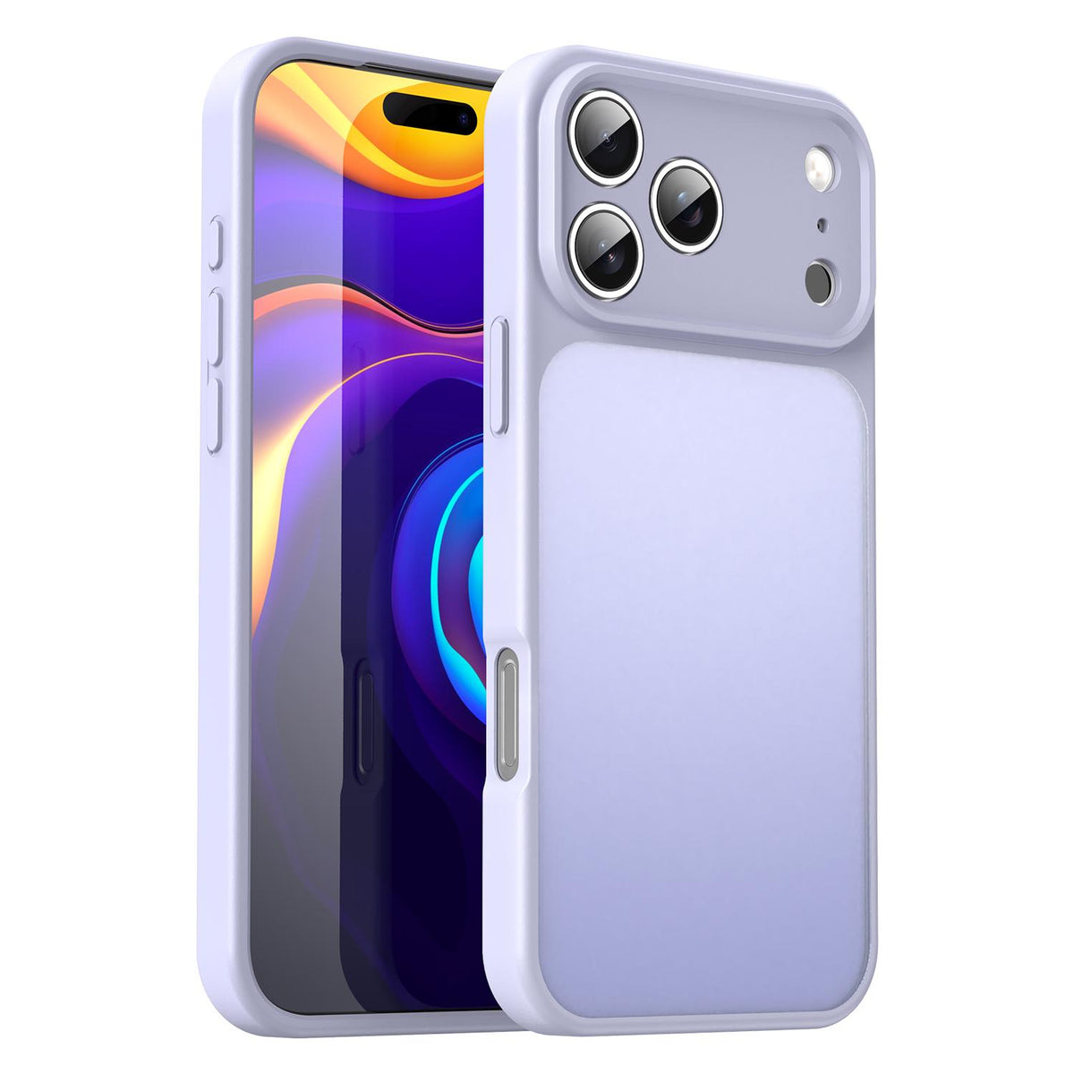 Compatible with iPhone 18 Pro Max Fanying Series Precision Camera Hole PC Dual-Layer TPU Translucent Frosted Phone Case - Lavender