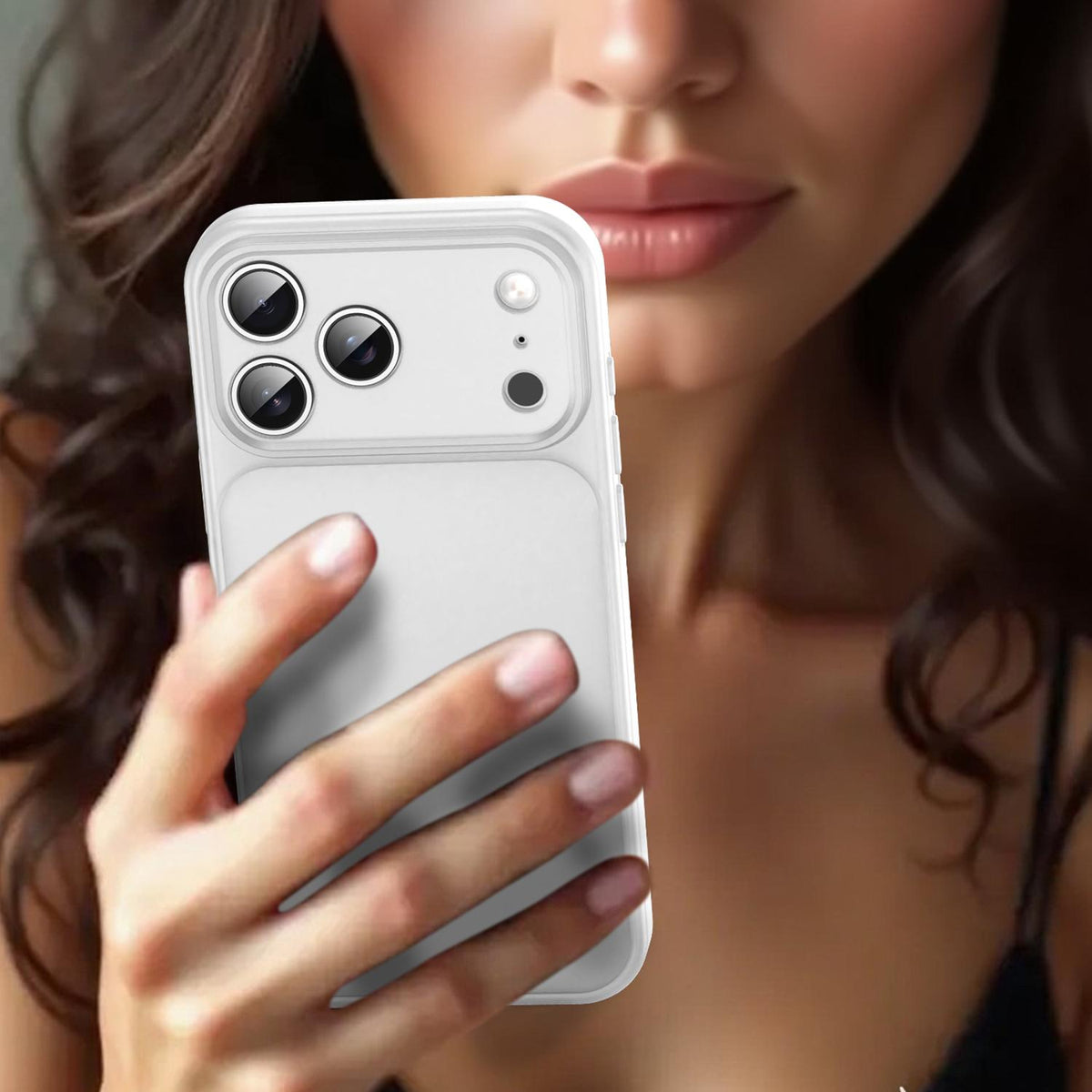 Compatible with iPhone 18 Pro Max Fanying Series Precision Camera Hole PC Dual-Layer TPU Translucent Frosted Phone Case - Matte White