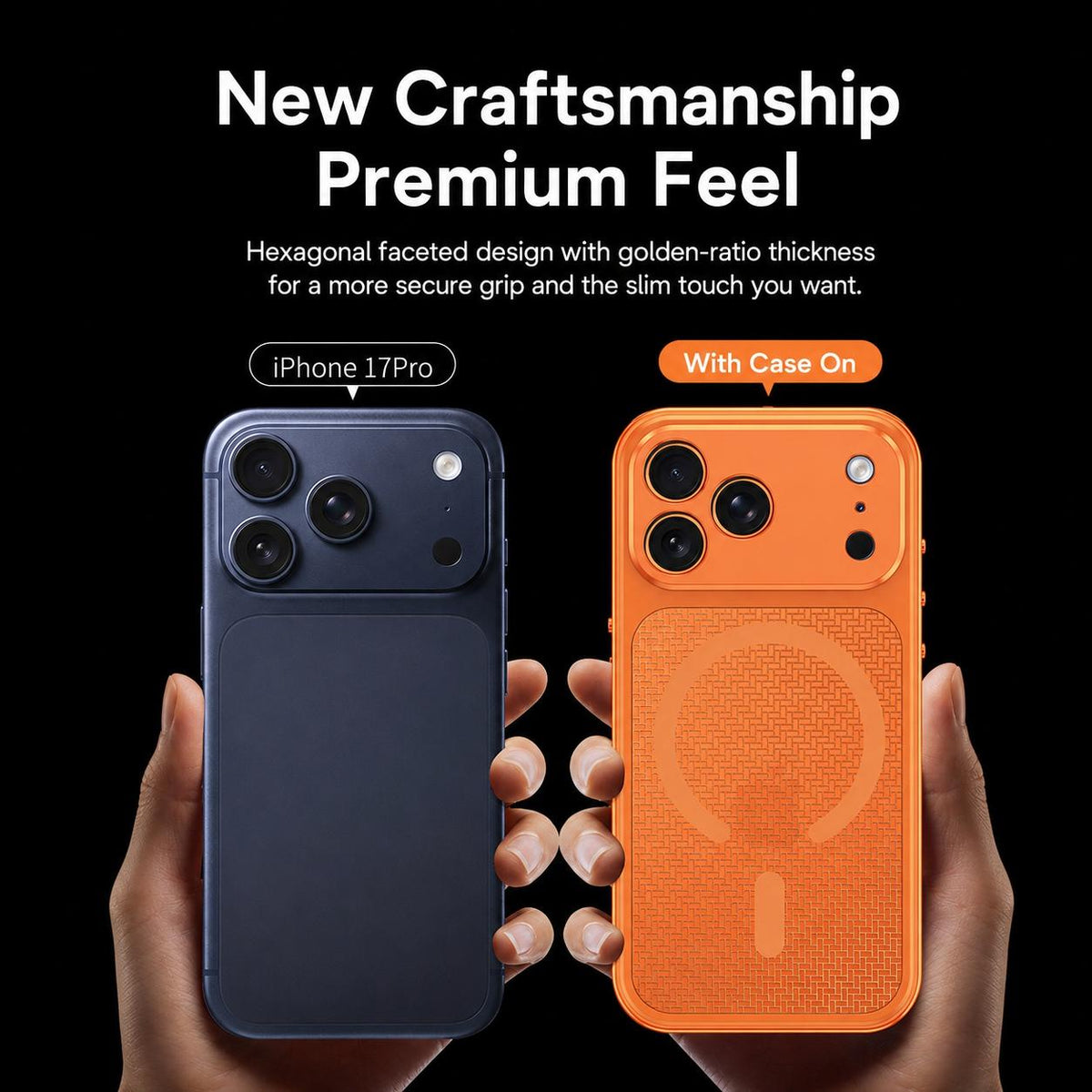 Compatible with iPhone 18 Pro Max Cooling Magnetic Buckle Metal Shockproof Phone Case - Silver