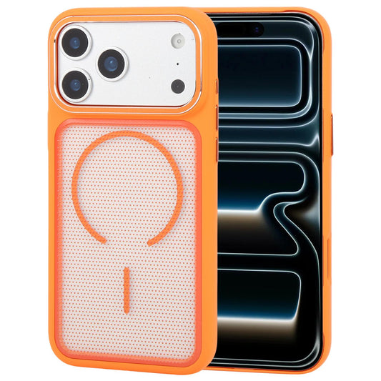 Compatible with iPhone 18 Pro Max GEBEI Skin Feel Starry Dot Magnetic Phone Case - Orange