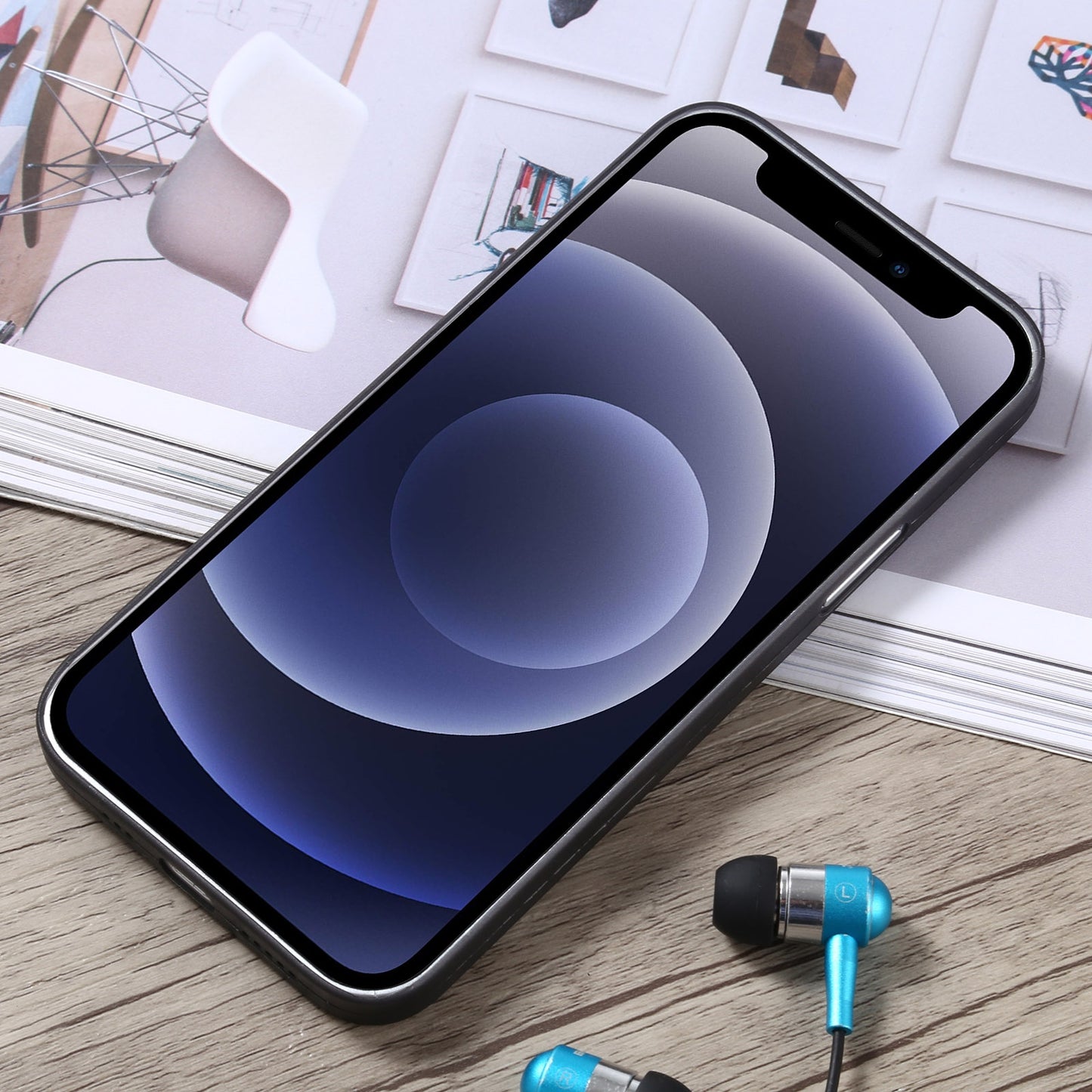 For iPhone 12 mini Camera Precision Hole PP Protective Case (Black)