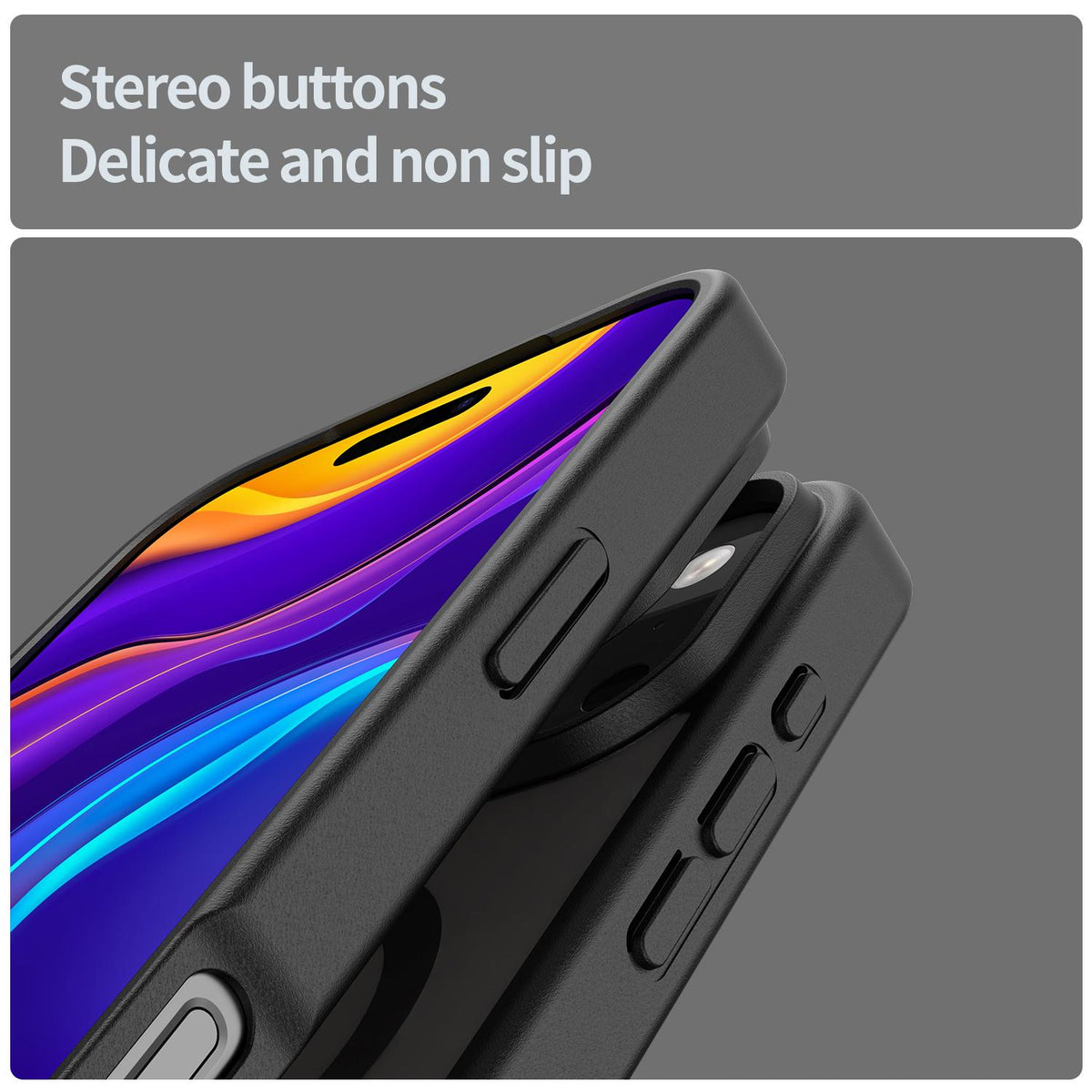 Compatible with iPhone 18 Pro Max Fanying Series PC Dual-Layer TPU Translucent Frosted MagSafe Phone Case - Translucent Black