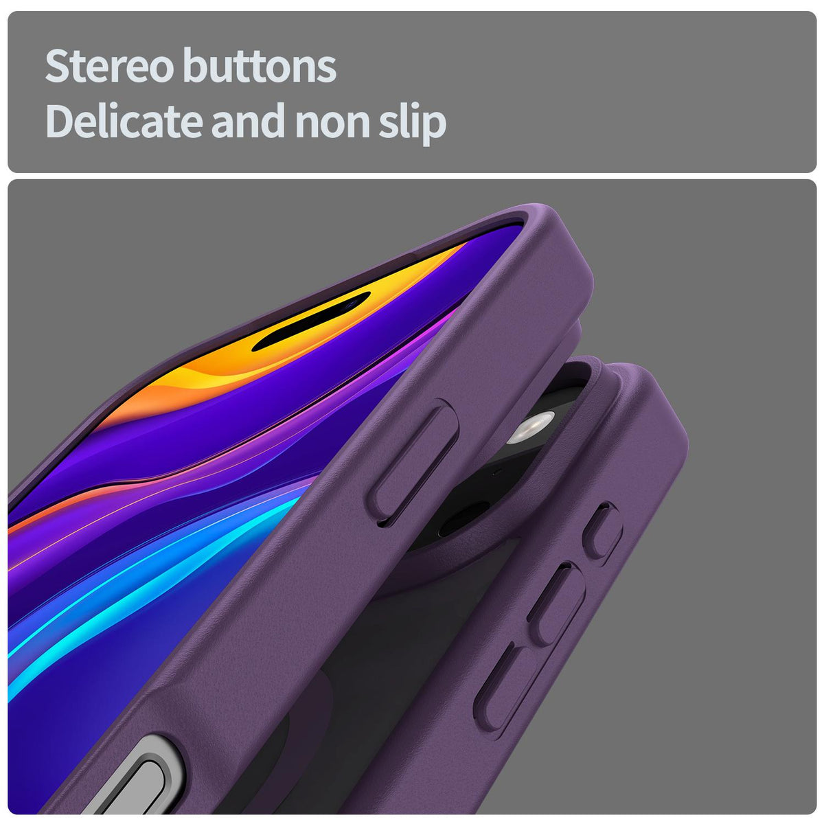 Compatible with iPhone 18 Pro Max Fanying Series PC Dual-Layer TPU Translucent Frosted MagSafe Phone Case - Crystal Purple