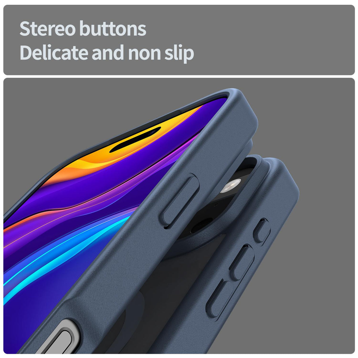 Compatible with iPhone 18 Pro Max Fanying Series PC Dual-Layer TPU Translucent Frosted MagSafe Phone Case - Cyan Blue