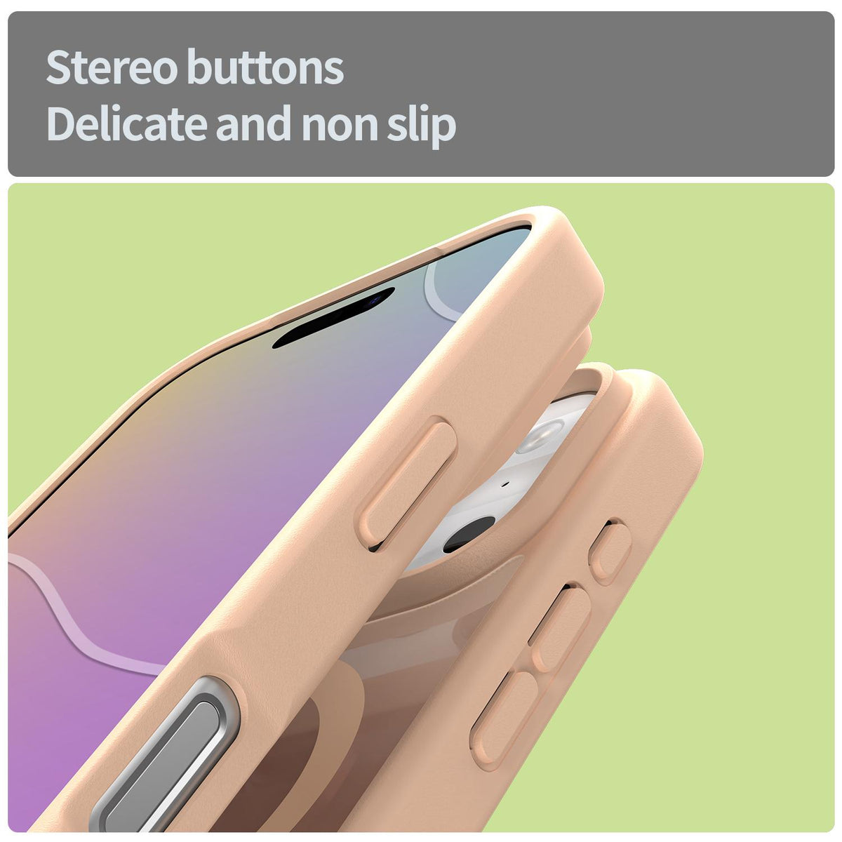 Compatible with iPhone 18 Pro Fanying Series PC Dual-Layer TPU Translucent Frosted MagSafe Phone Case - Rouge Powder