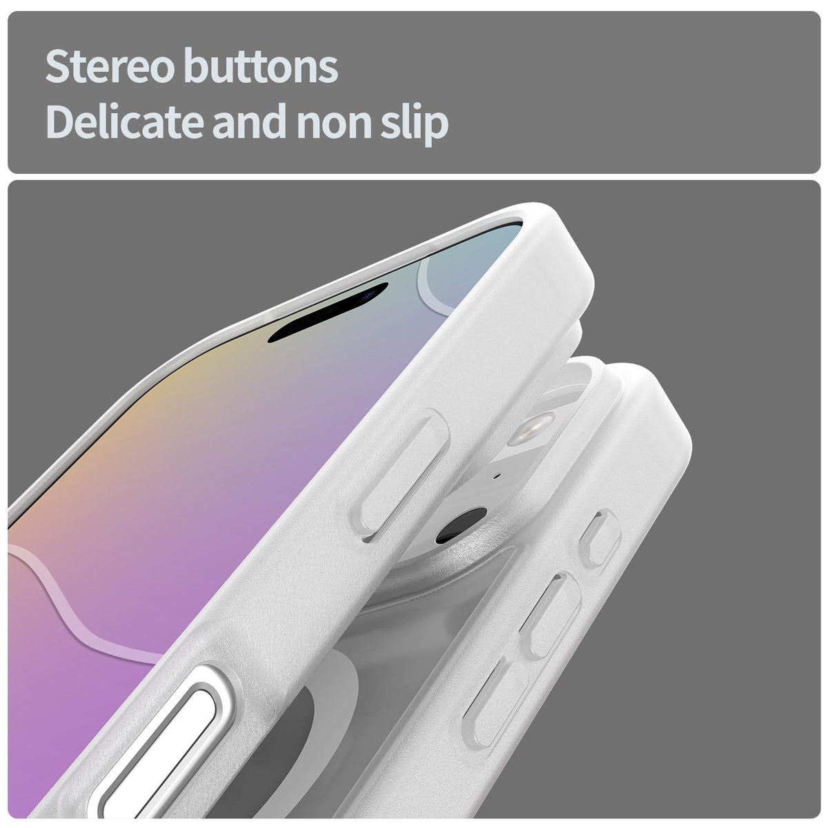 Compatible with iPhone 18 Pro Fanying Series PC Dual-Layer TPU Translucent Frosted MagSafe Phone Case - Matte White