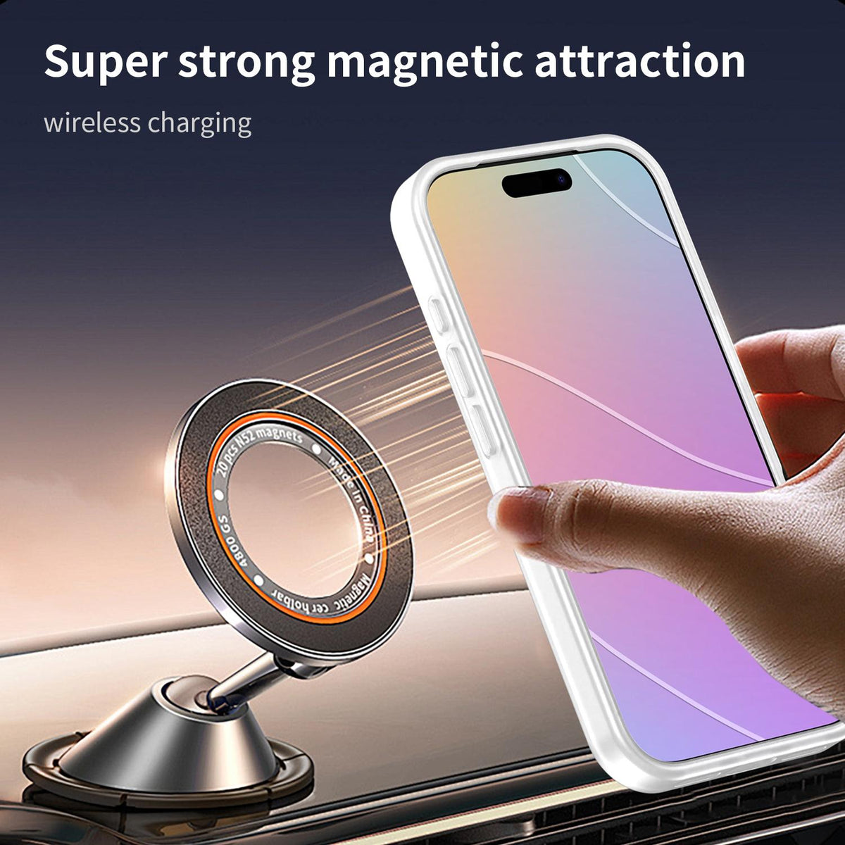 Compatible with iPhone 18 Pro Fanying Series PC Dual-Layer TPU Translucent Frosted MagSafe Phone Case - Matte White