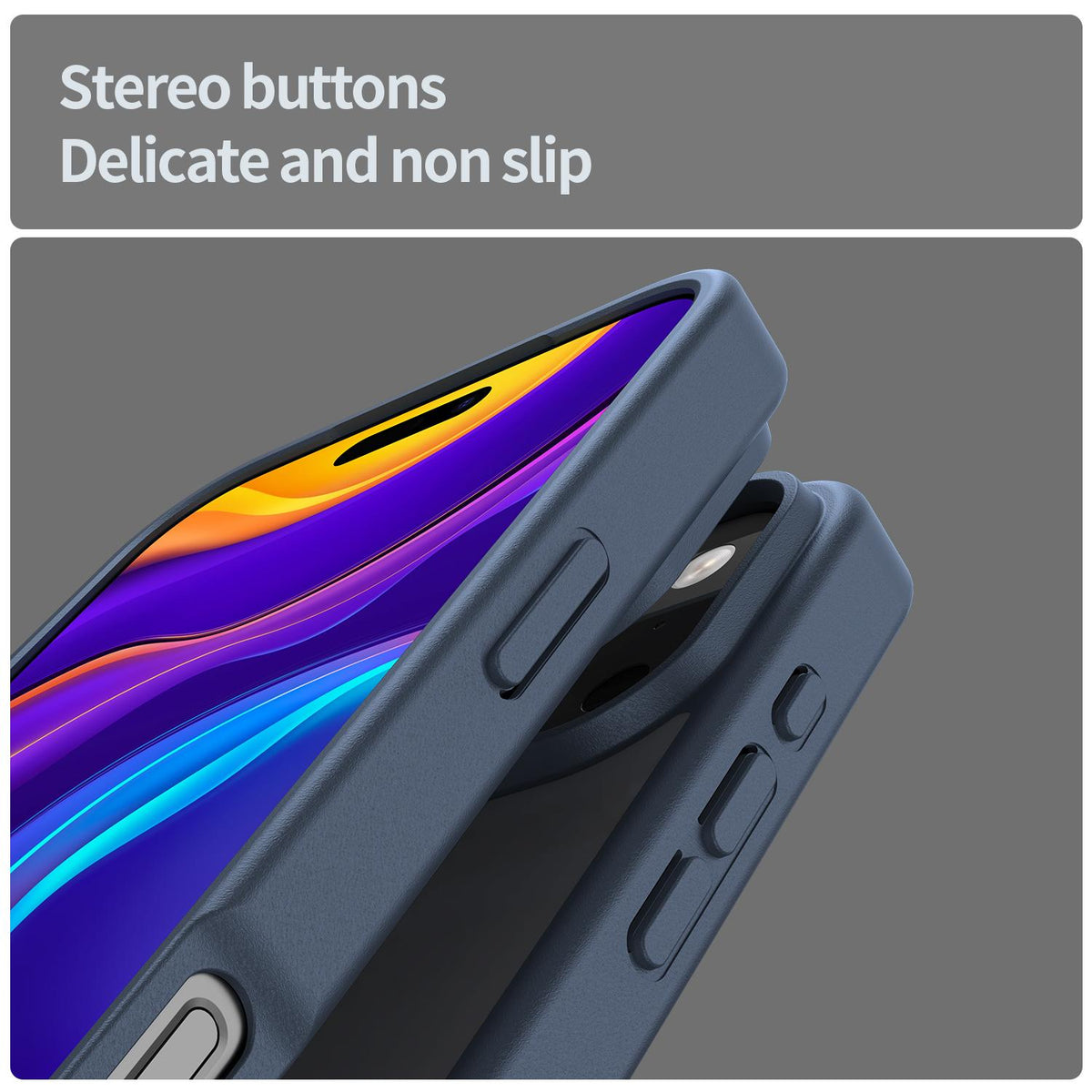 Compatible with iPhone 18 Pro Max Fanying Series PC Dual-Layer TPU Translucent Frosted Phone Case - Cyan Blue
