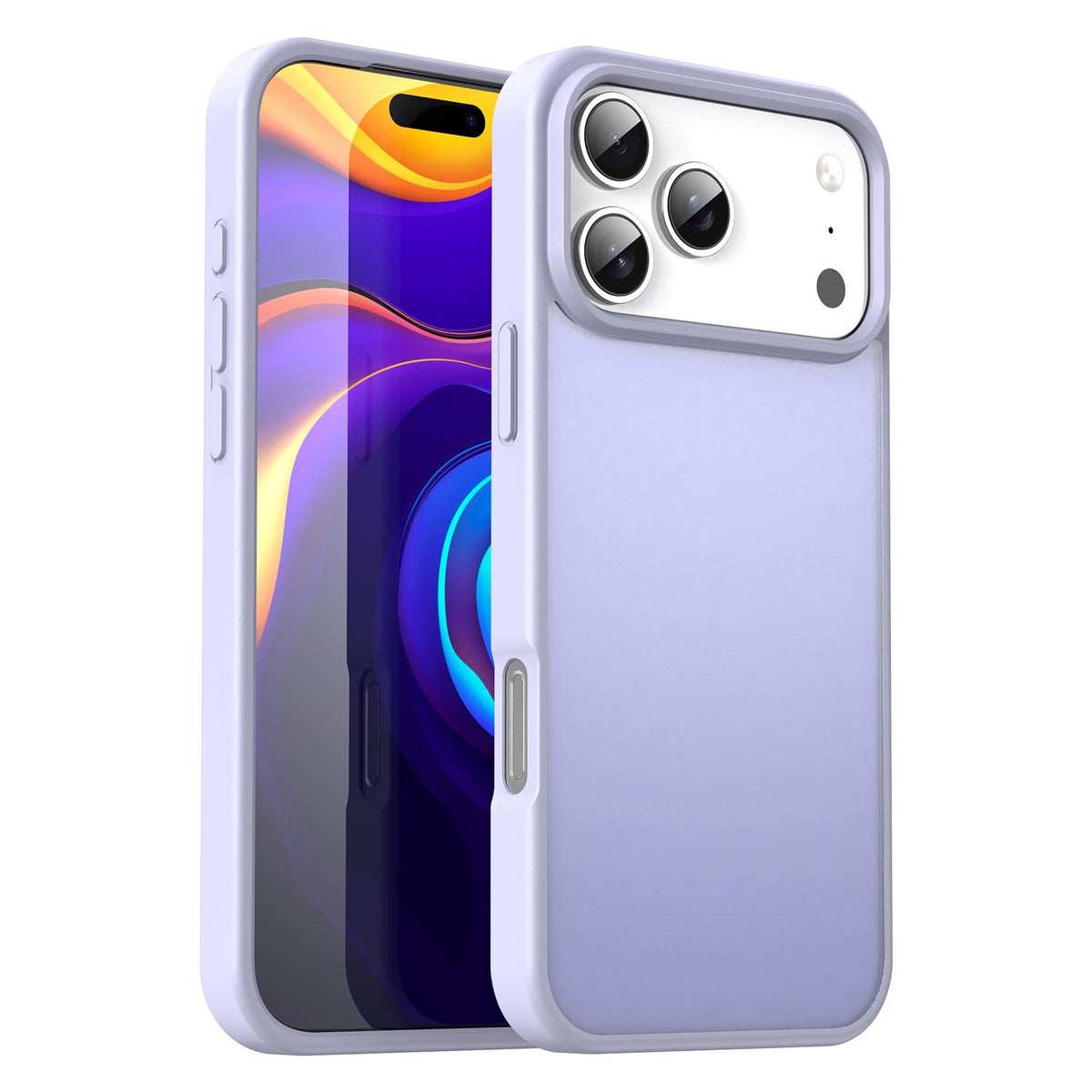 Compatible with iPhone 18 Pro Max Fanying Series PC Dual-Layer TPU Translucent Frosted Phone Case - Lavender