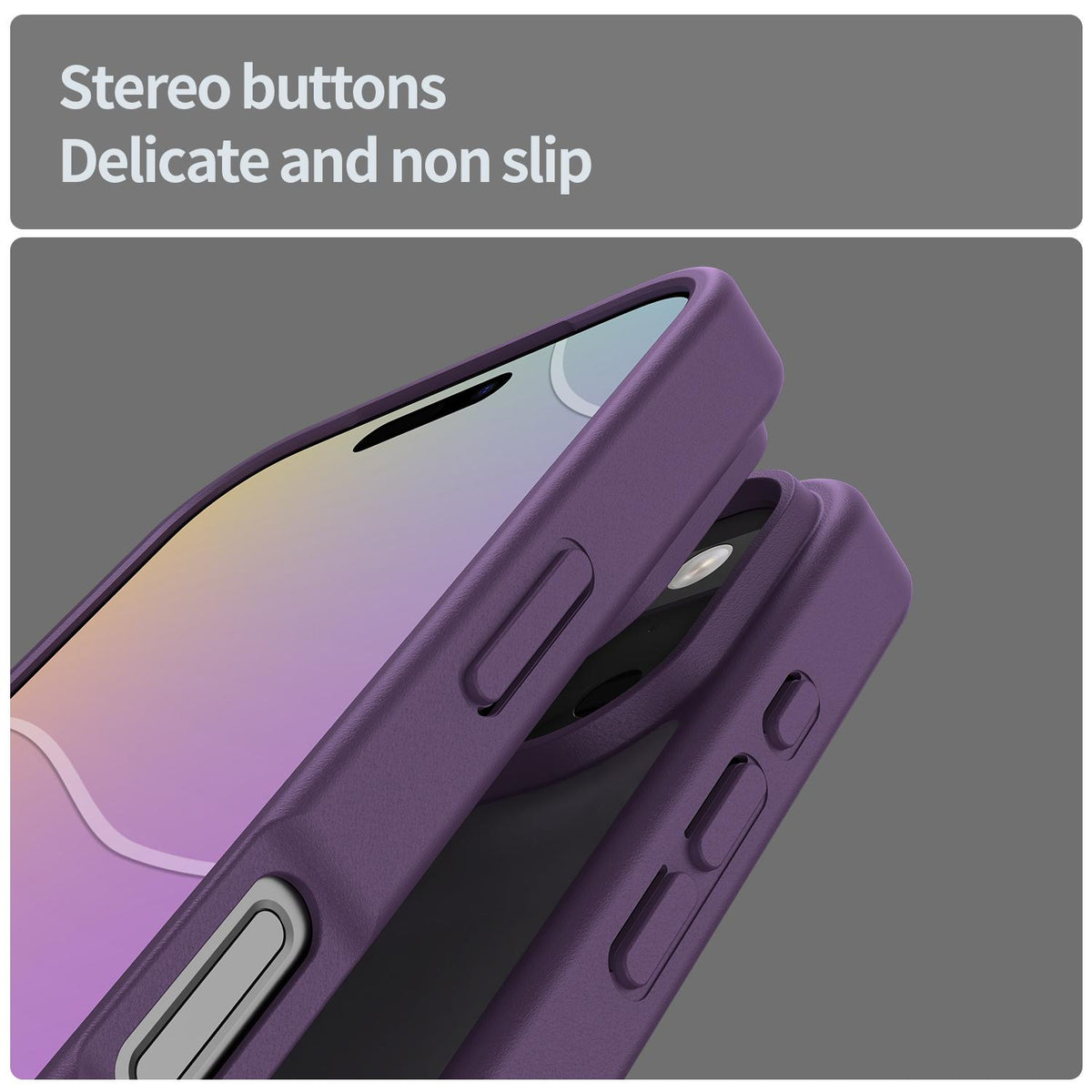 Compatible with iPhone 18 Pro Fanying Series PC Dual-Layer TPU Translucent Frosted Phone Case - Crystal Purple