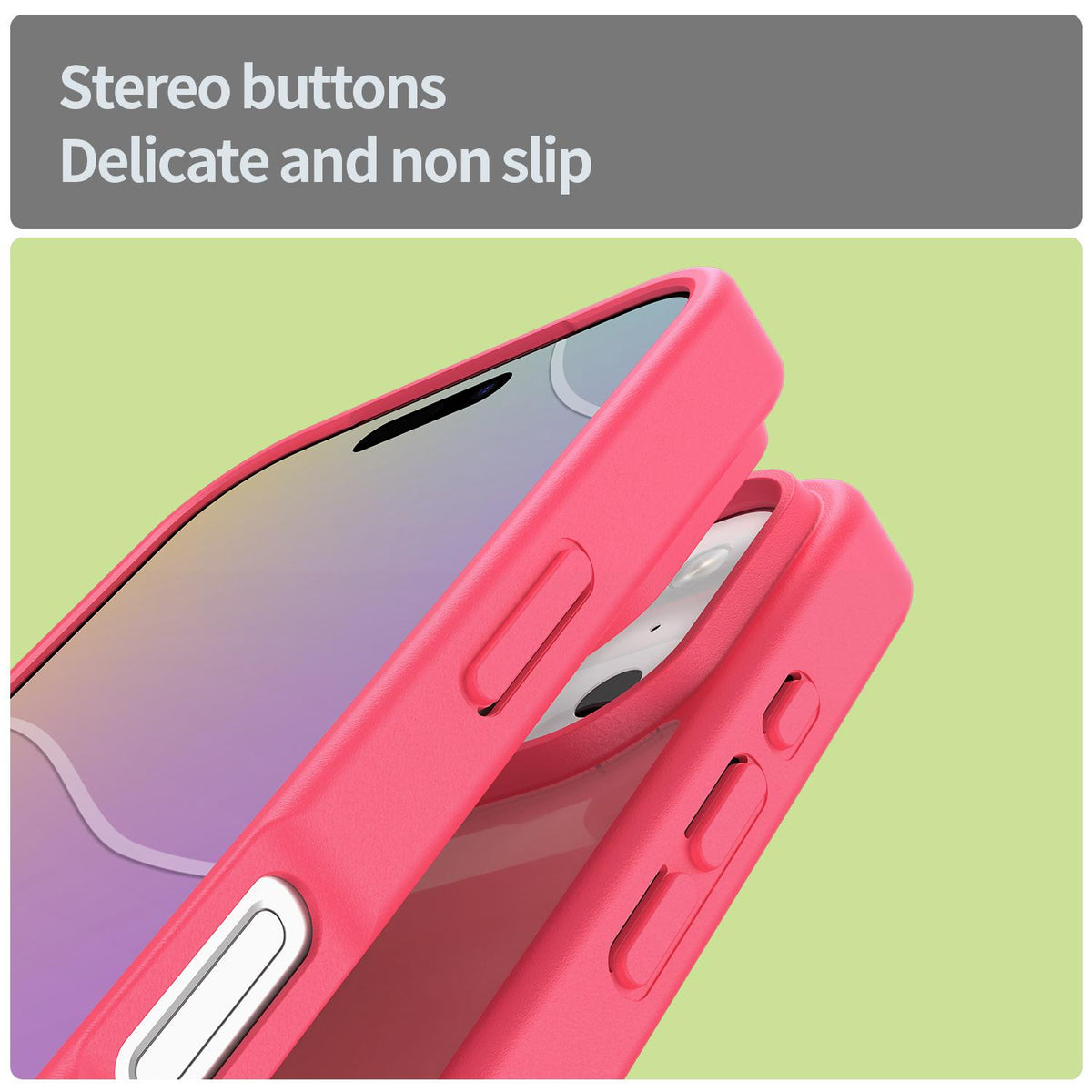 Compatible with iPhone 18 Pro Fanying Series PC Dual-Layer TPU Translucent Frosted Phone Case - Rose Red